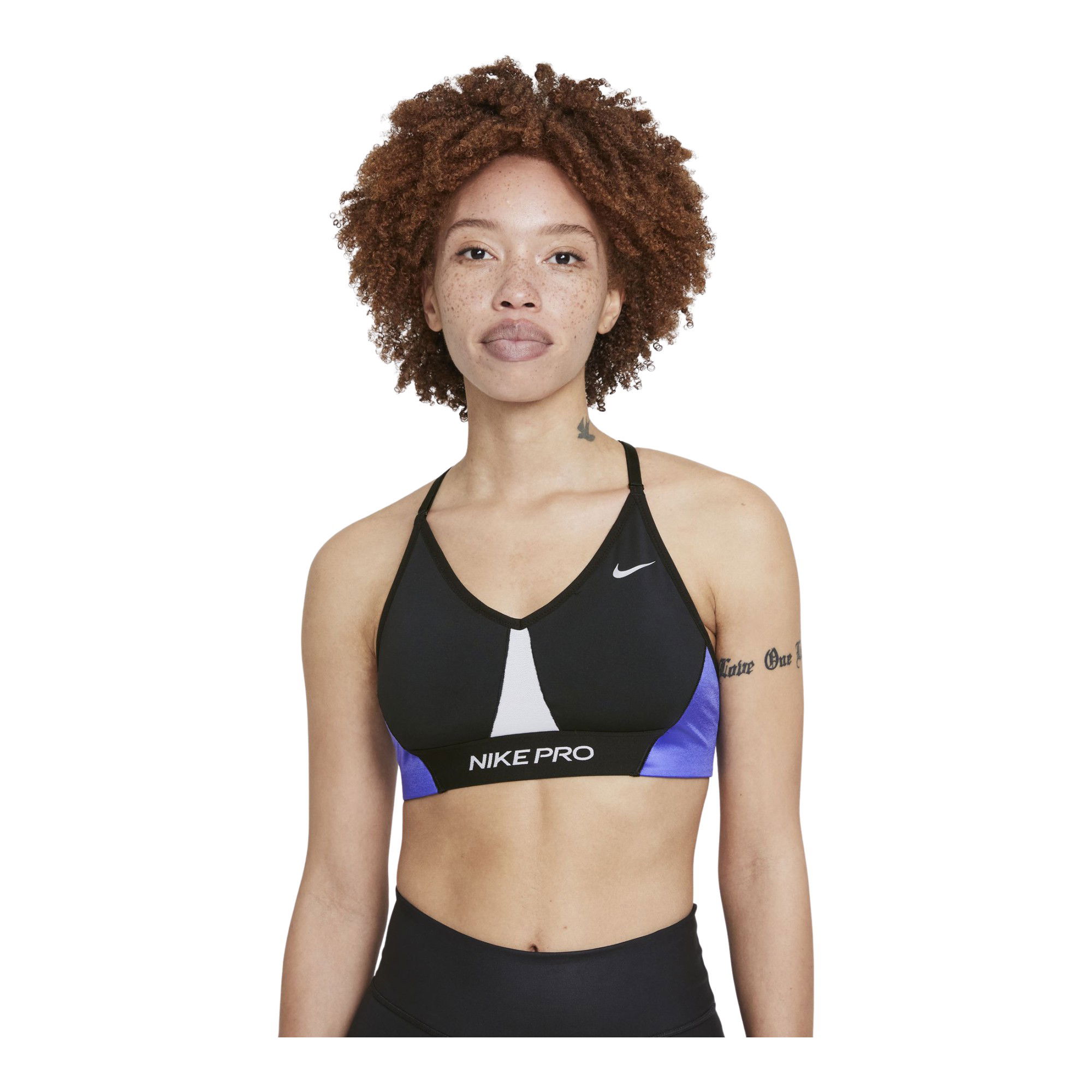Nike Pro Dri-Fit Indy Light-Support Padded Colorblock Kadın Bra