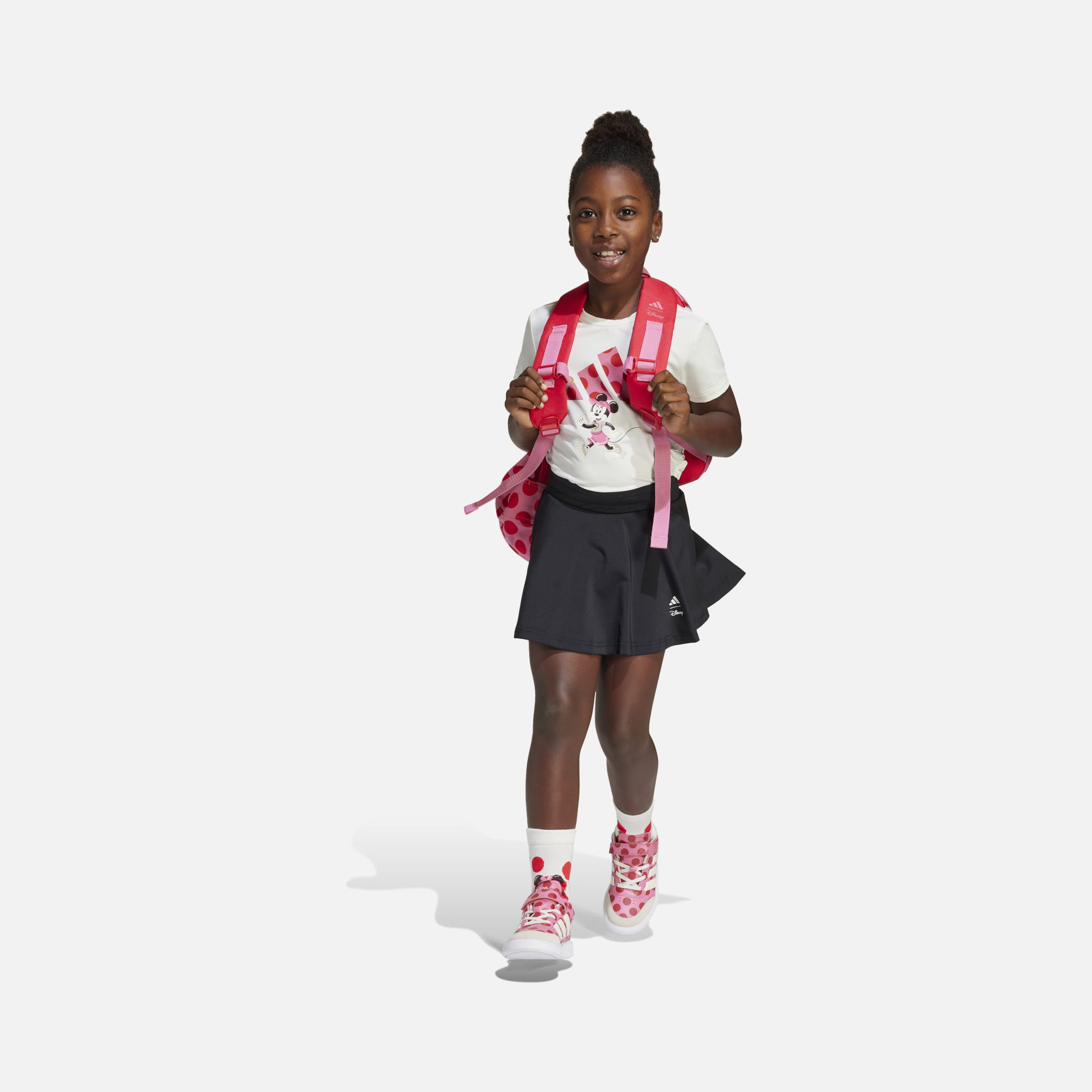 adidas Sportswear Disney's Minnie Mouse Graphic Climacool Graphics Short-Sleeve Tişört&Şort (Girl's) Çocuk Takım