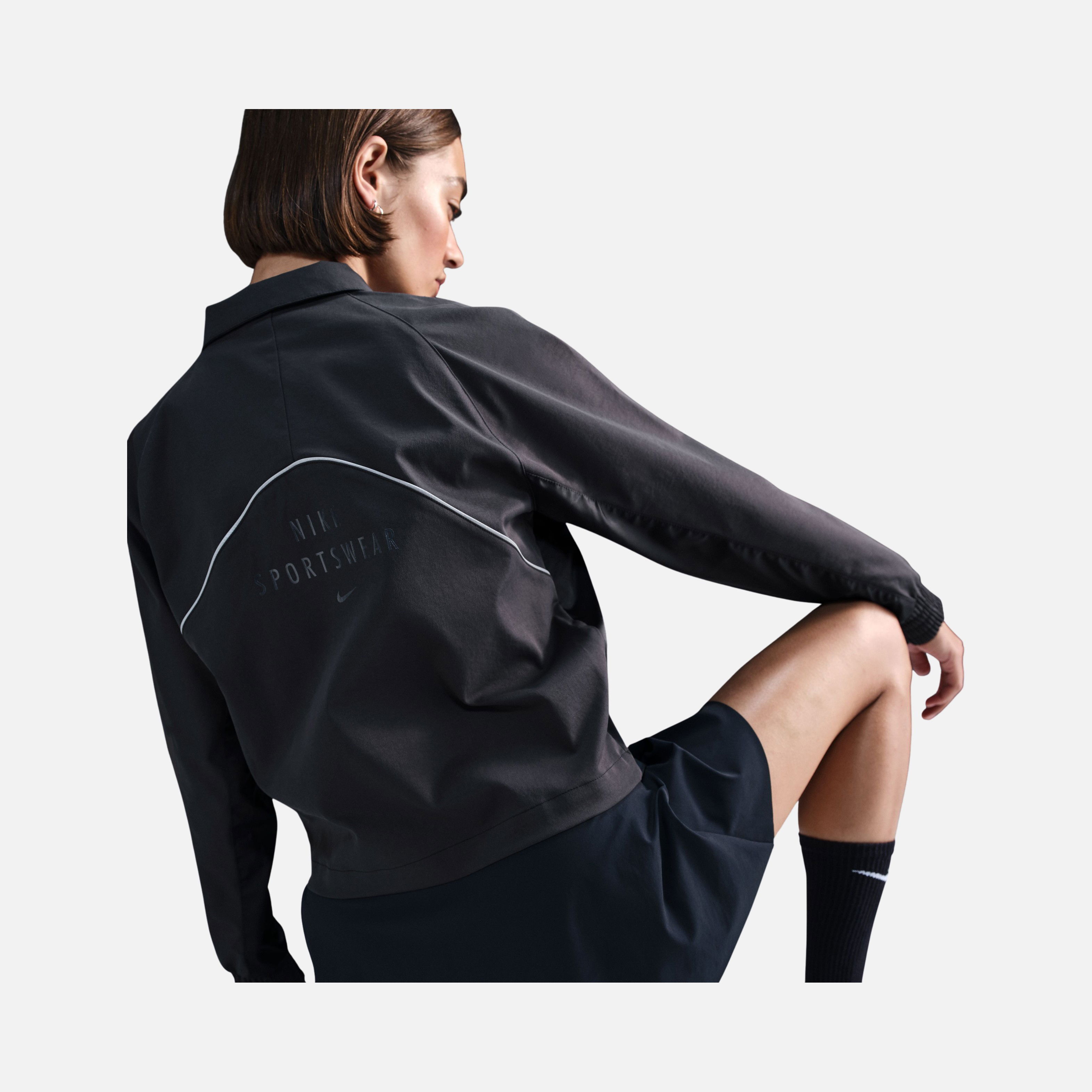 Nike Sportswear Gel Woven Full Snap Closure Kadın Ceket