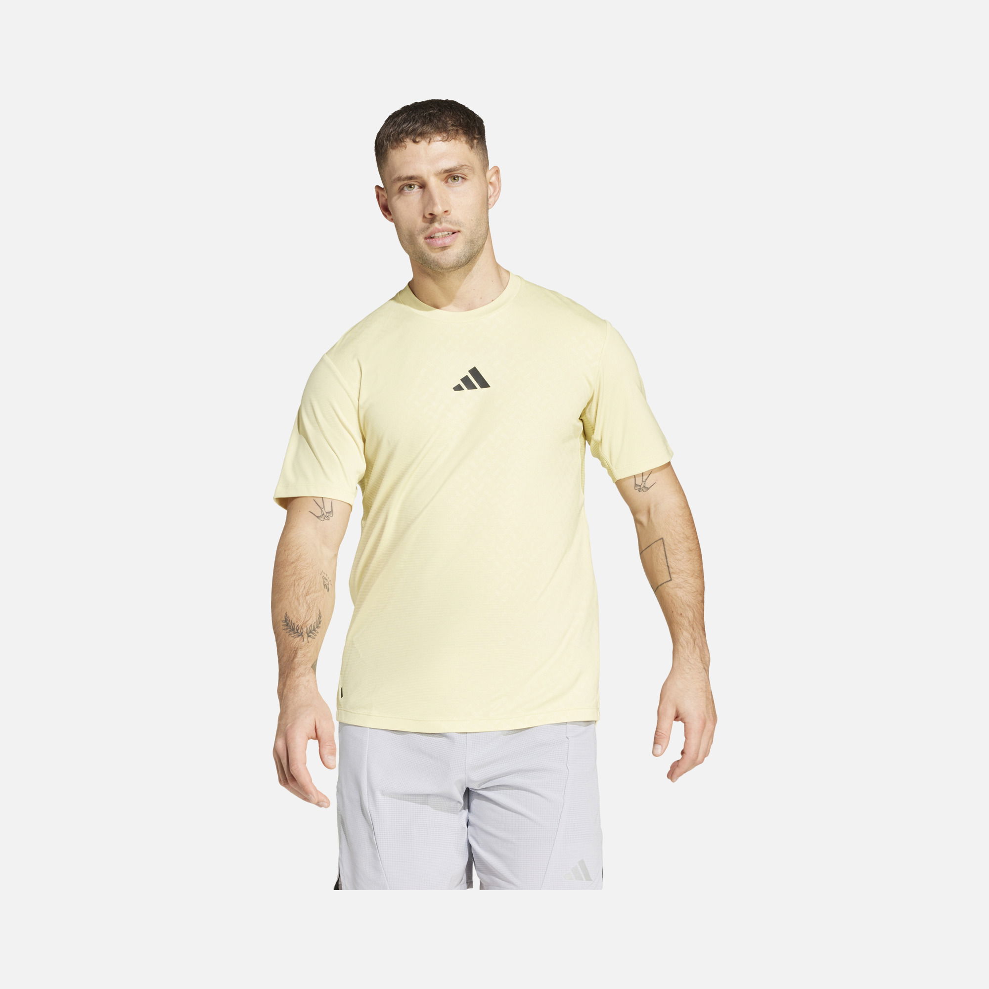 adidas Climacool Power 3-Stripes Slim Cut Gym & Training Short-Sleeve Erkek Tişört