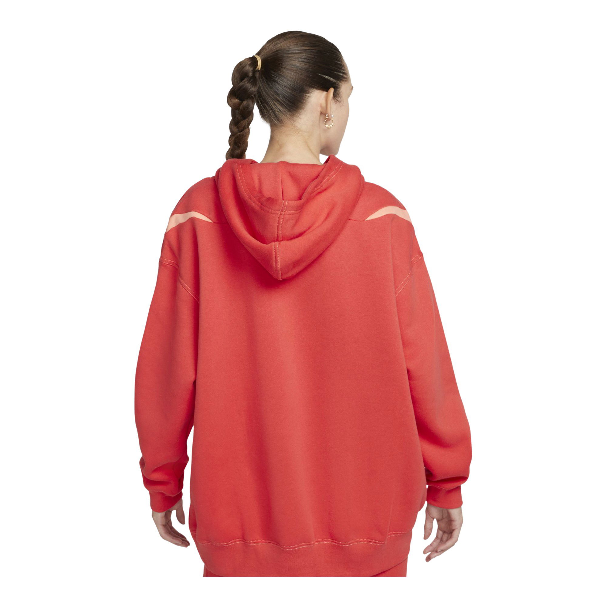 Nike Sportswear Swoosh Graphic Oversized Fleece Hoodie Kadın Sweatshirt
