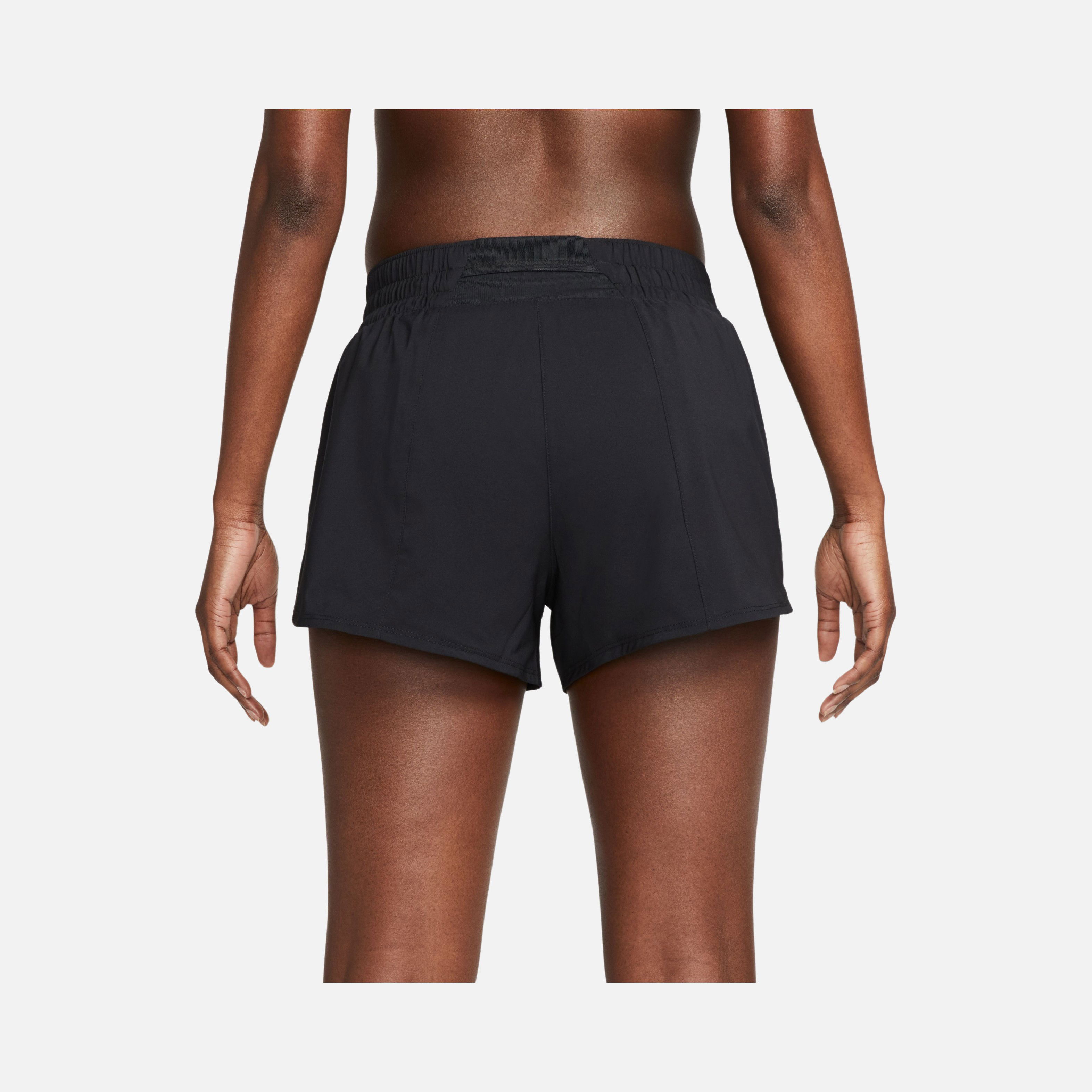 Nike Dri-Fit One Swoosh Mid-Rise Brief-Lined Running Kadın Şort