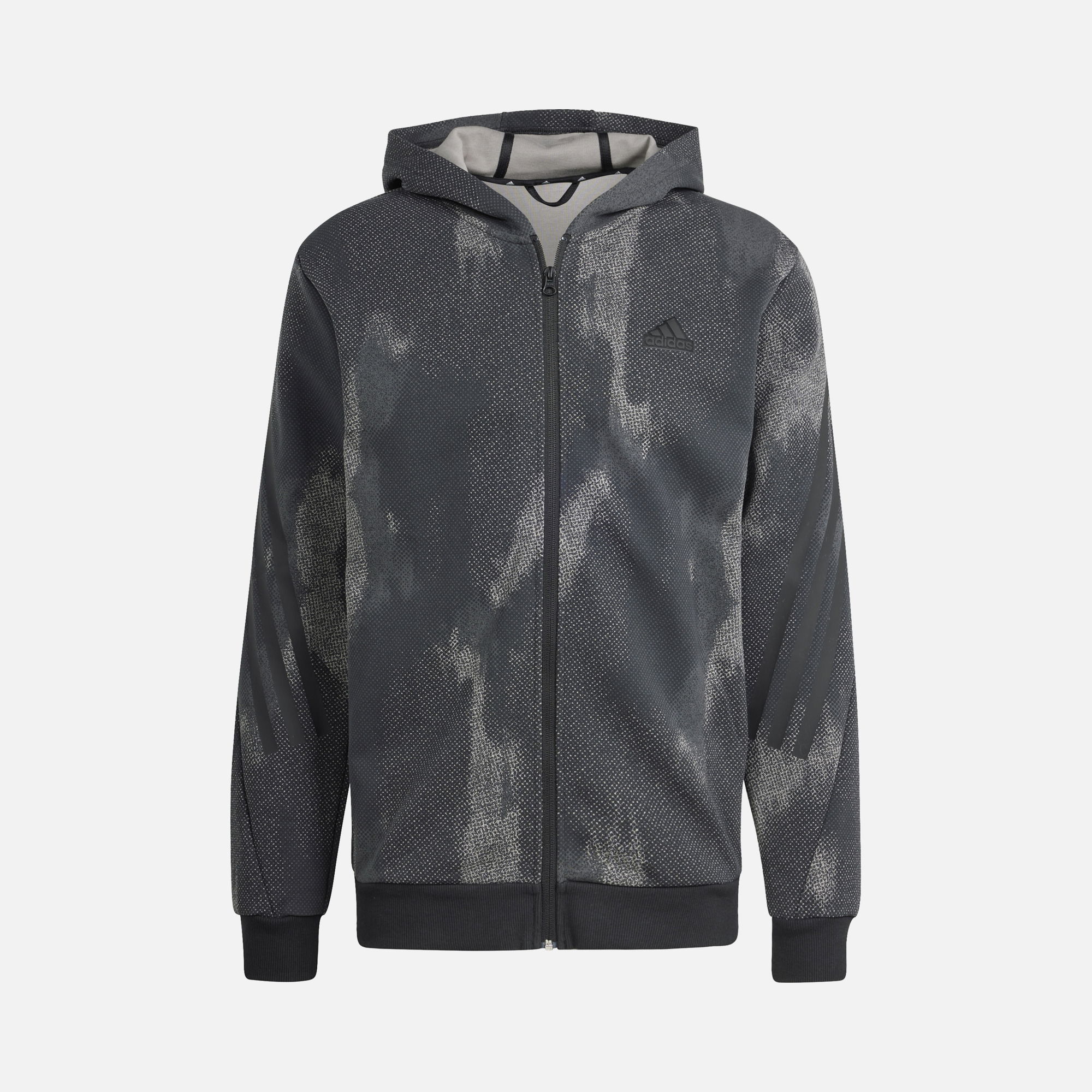 adidas Future Icons 3-Stripes Full-Zip Hoodie Erkek Sweatshirt