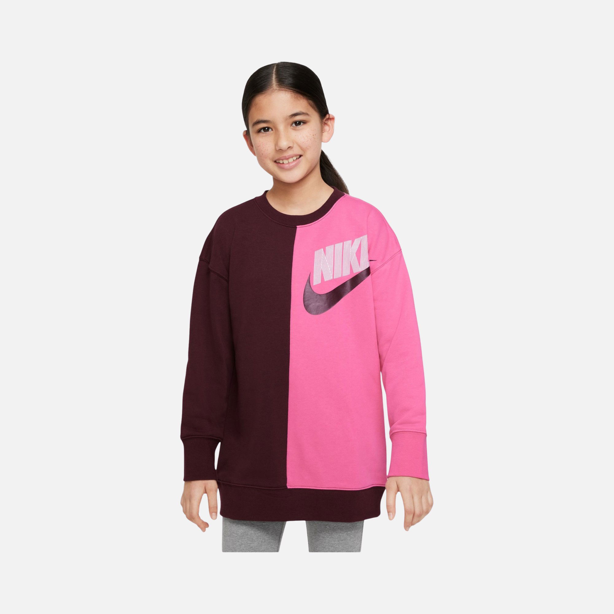 Nike Sportswear French Terry Color Block (Girls') Çocuk Sweatshirt