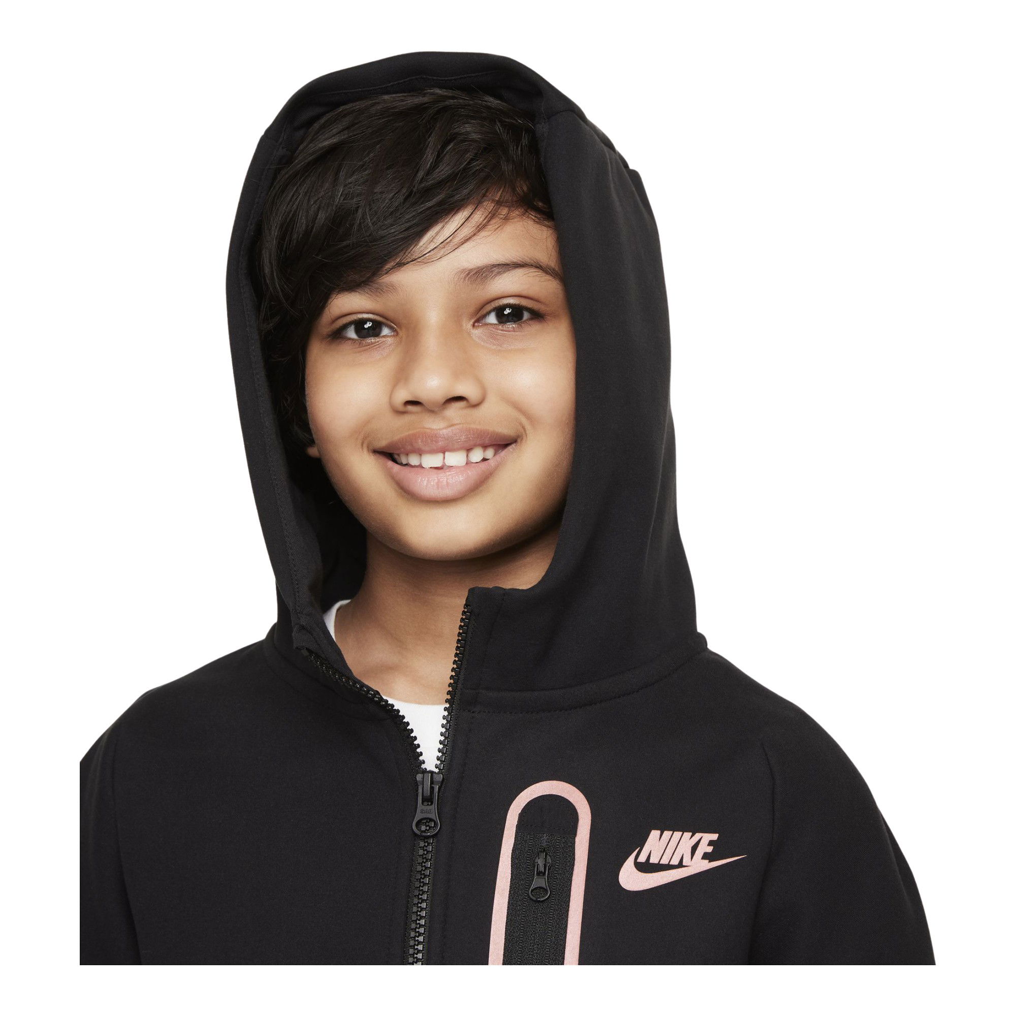 Nike Sportswear Tech Fleece Brushed Full-Zip Hoodie (Boys') Çocuk Sweatshirt