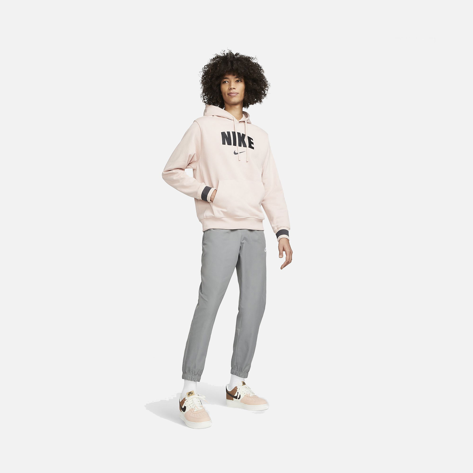 Nike Sportswear Retro Fleece Pullover Hoodie Erkek Sweatshirt