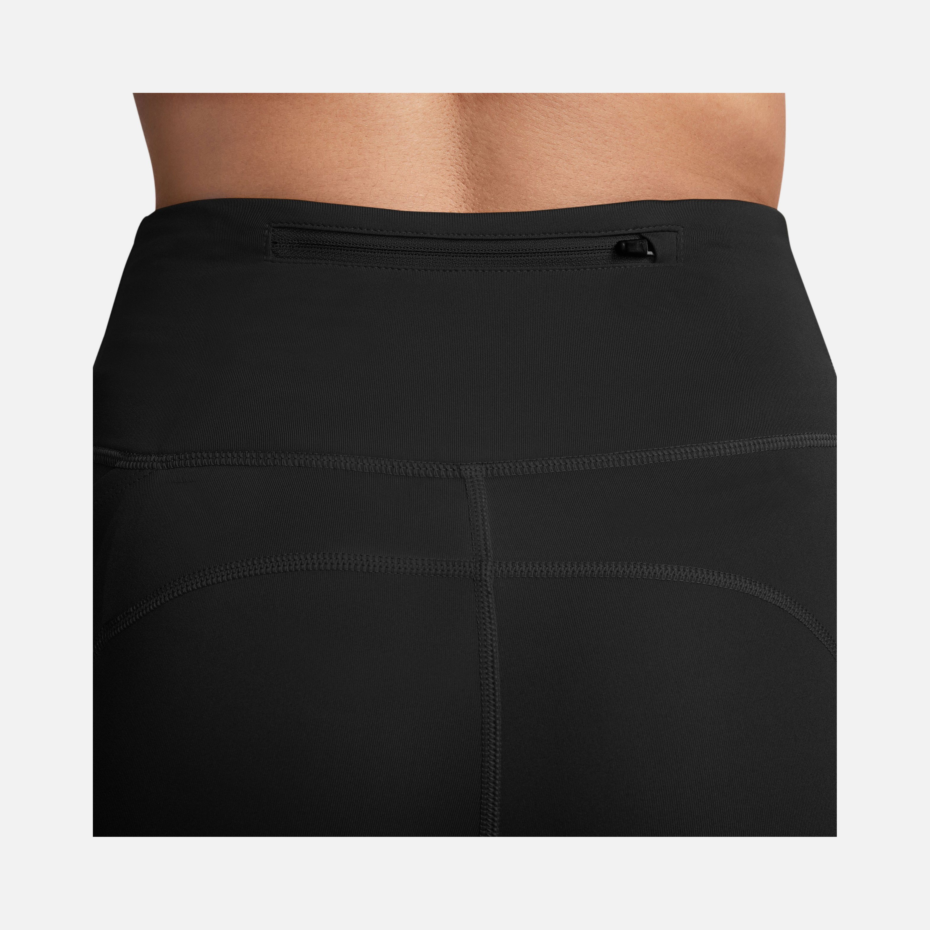 Nike Dri-Fit Fast Printed Swoosh Logo HBR Mid-Rise 7/8 Running Kadın Tayt