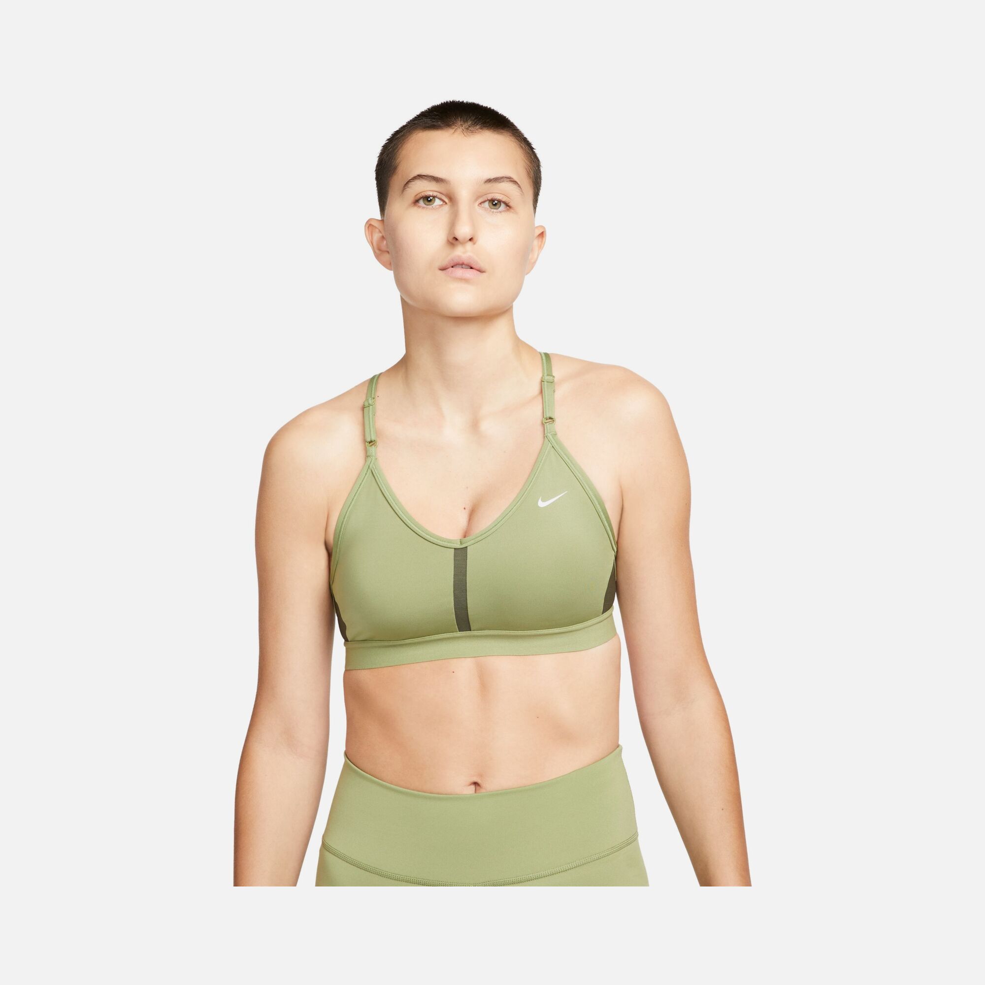 Nike Dri-Fit Indy V Neck Light-Support Sports Training Kadın Bra