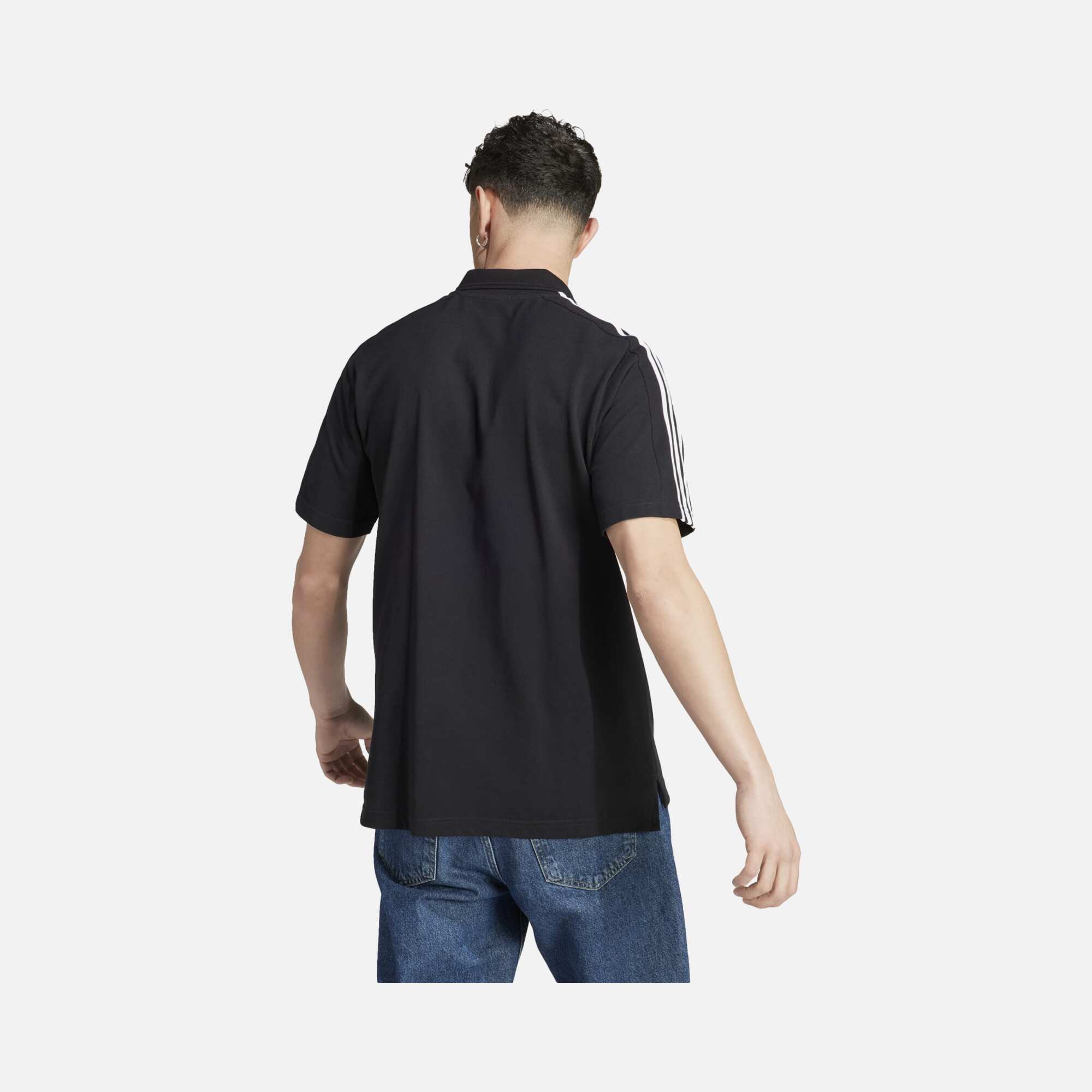 adidas Essentials Piqué Embroidered Small Logo 3-Stripes Polo Short-Sleeve Erkek Tişört