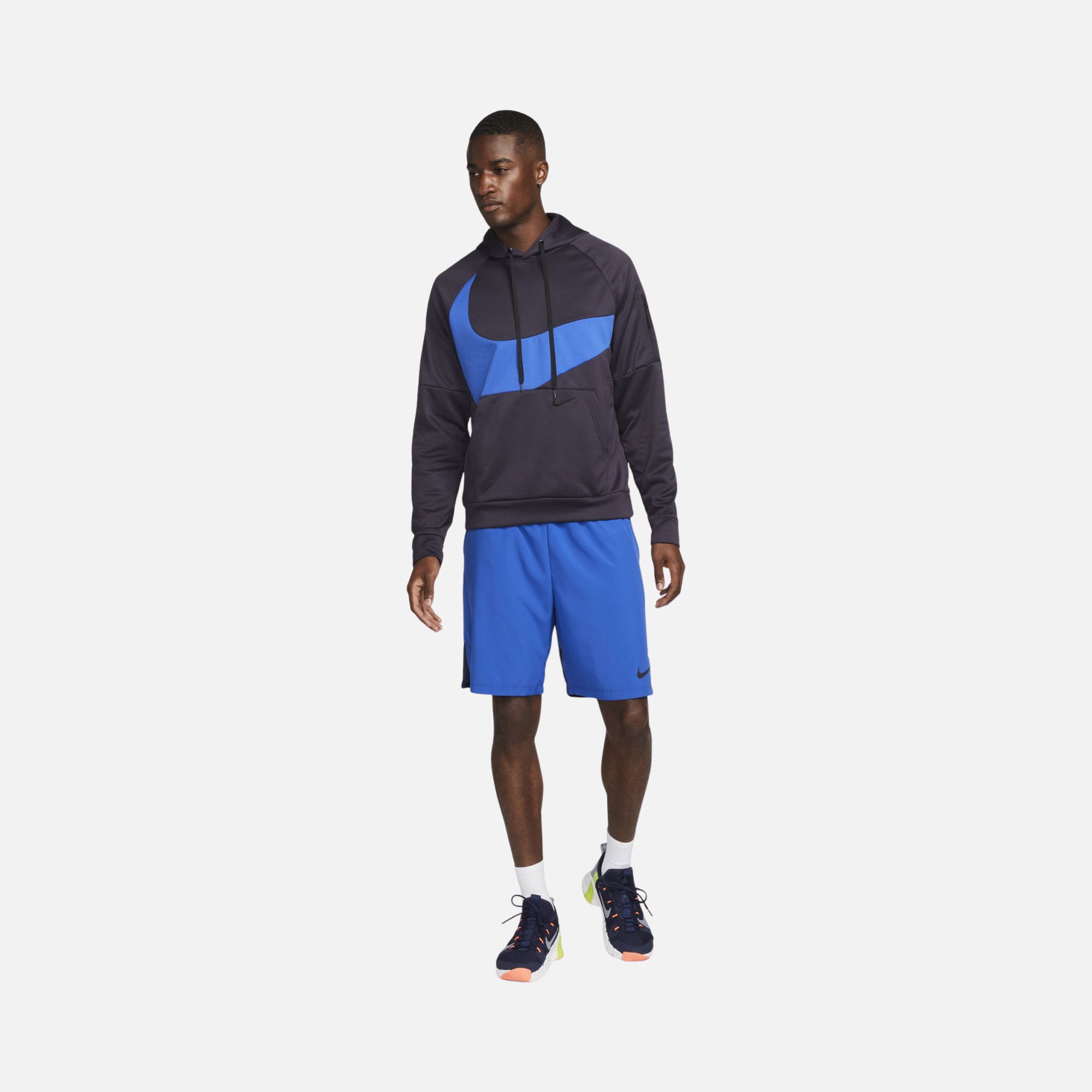 Nike Therma-Fit Pullover Swoosh Graphic Fitness Hoodie Erkek Sweatshirt