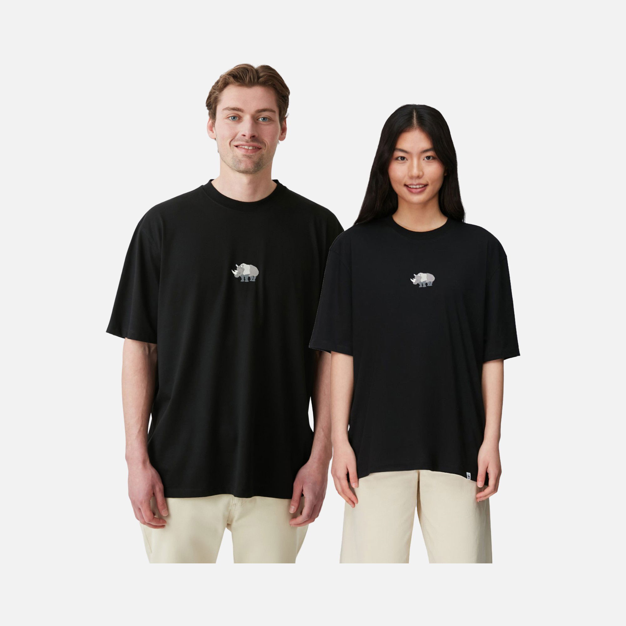 WWF Sportswear Gergedan Embroidered Oversize Short-Sleeve Unisex Tişört