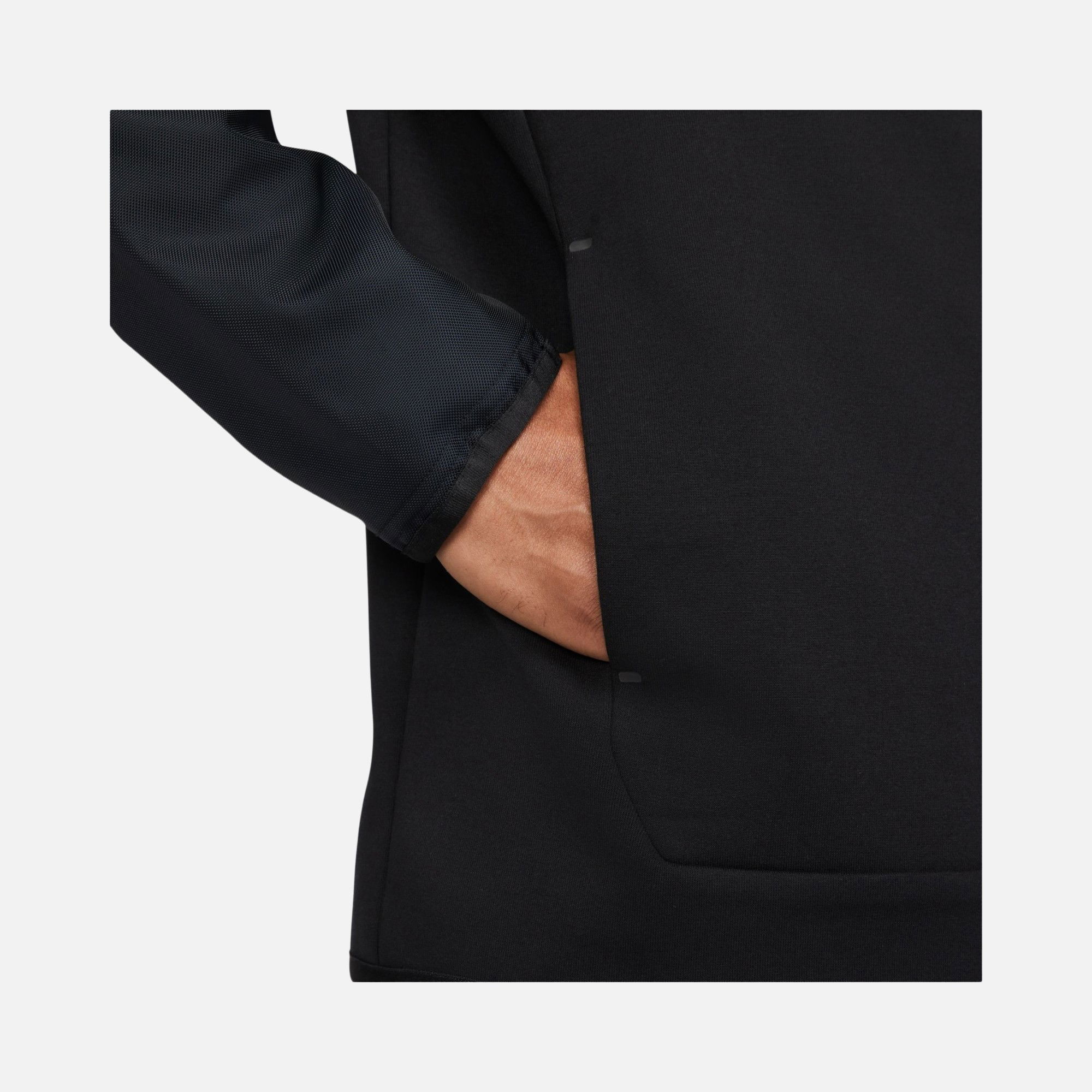 Nike Sportswear Tech Fleece ''Overlay Detail'' Full-Zip Hoodie Erkek Sweatshirt