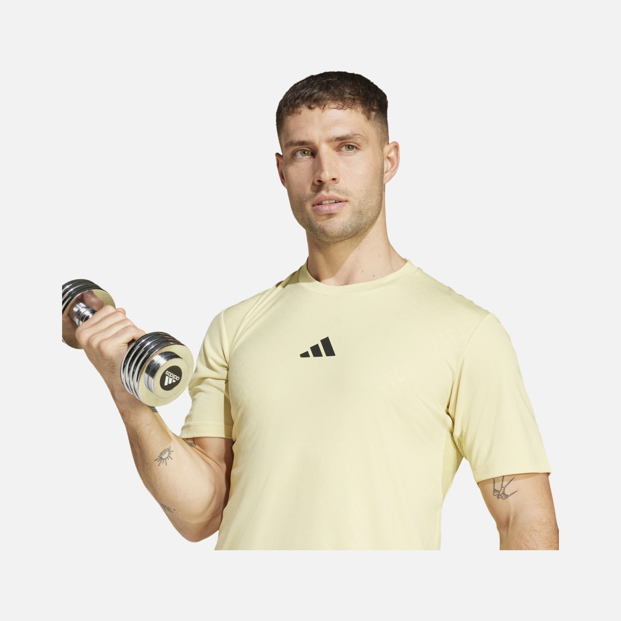 adidas Climacool Power 3-Stripes Slim Cut Gym & Training Short-Sleeve Erkek Tişört