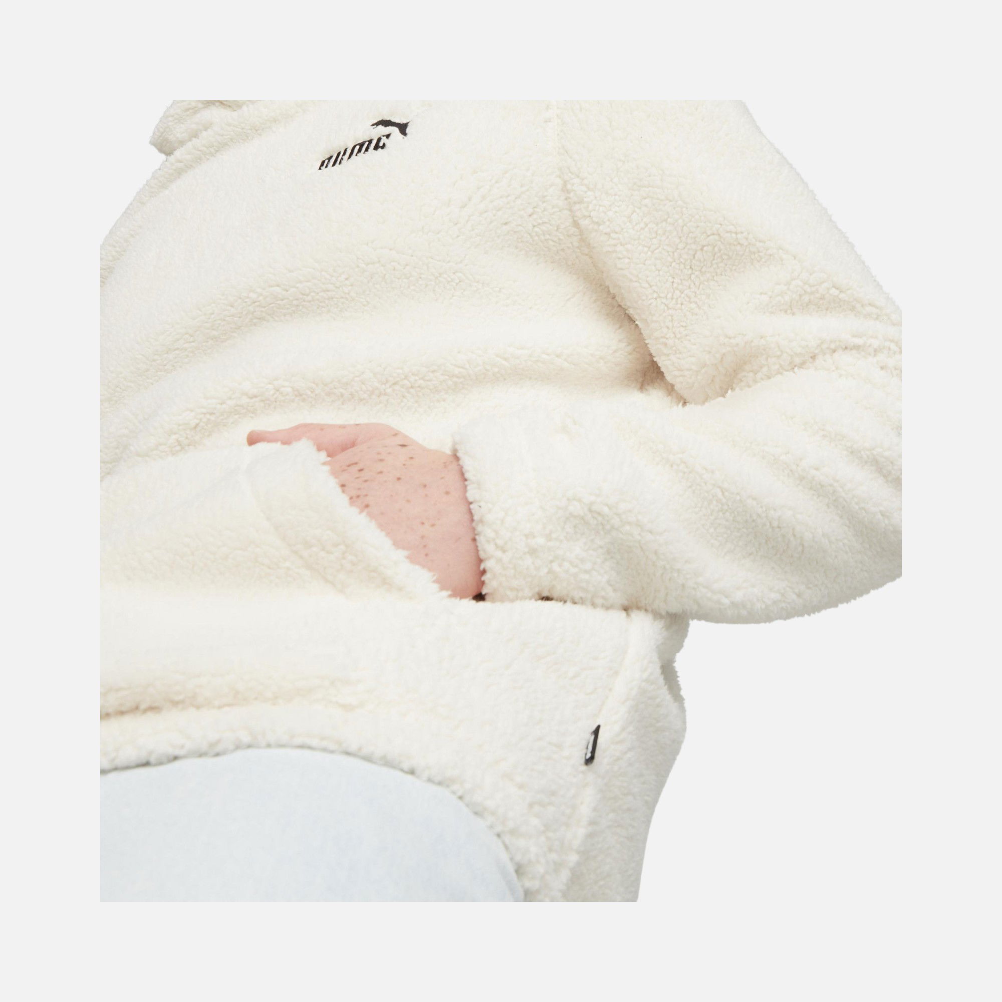 Puma Essentials Elevated Sherpa Hoodie Erkek Sweatshirt