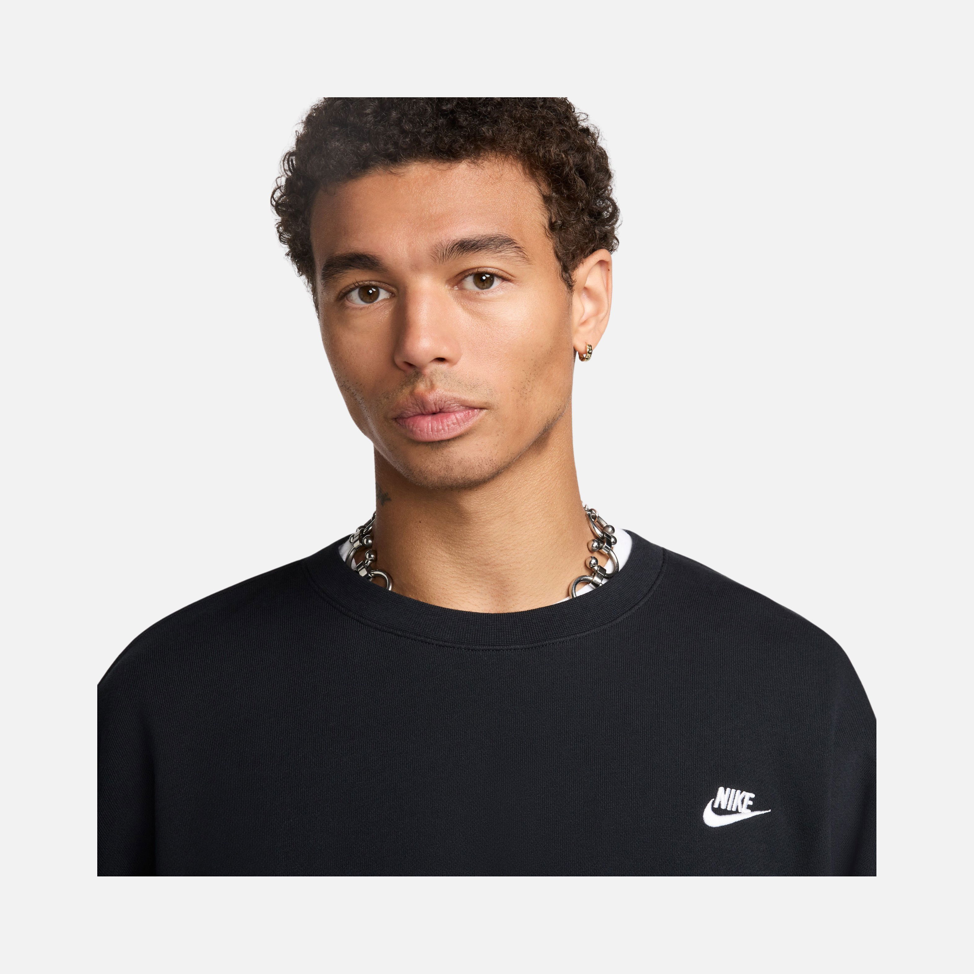 Nike Club+ Fleece Oversized French Terry Crew Erkek Sweatshirt