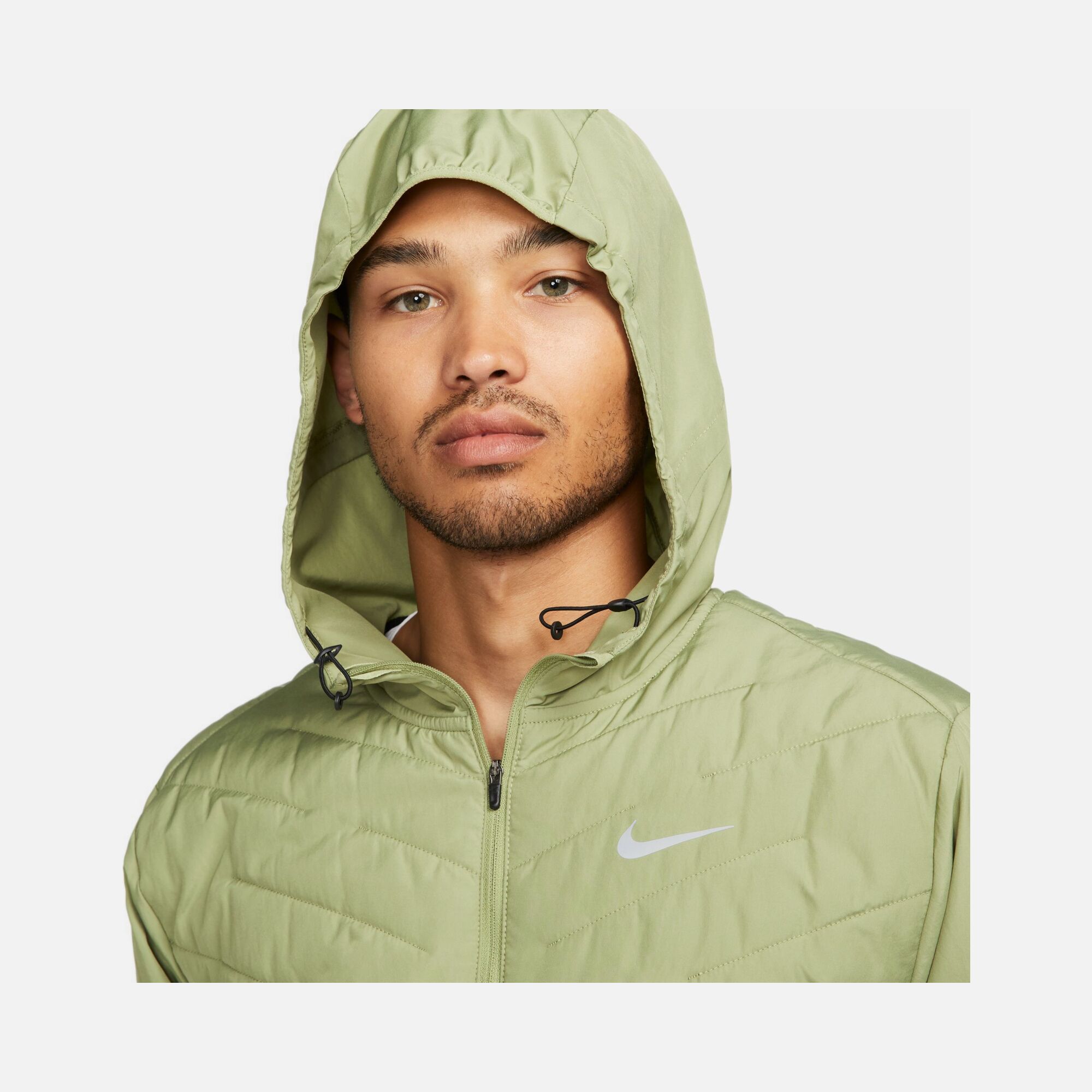 Nike Therma-Fit Repel Aerolayer Synthetic-Fill Running Full-Zip Hoodie Erkek Ceket
