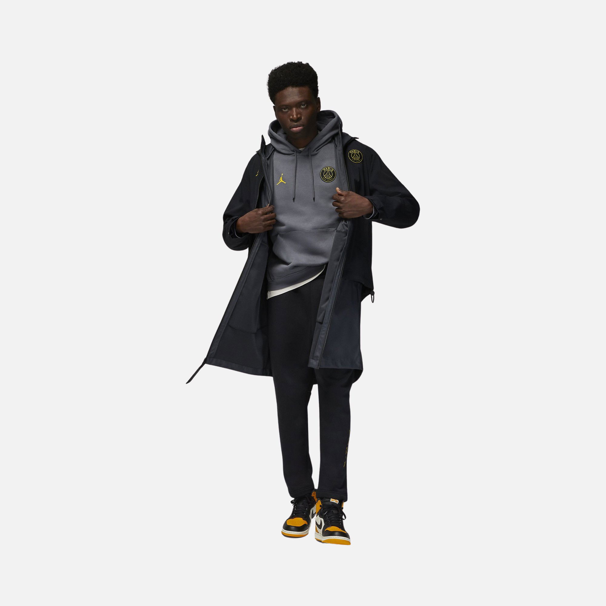 Nike Jordan Paris Saint-Germain Fleece Pullover Hoodie Erkek Sweatshirt