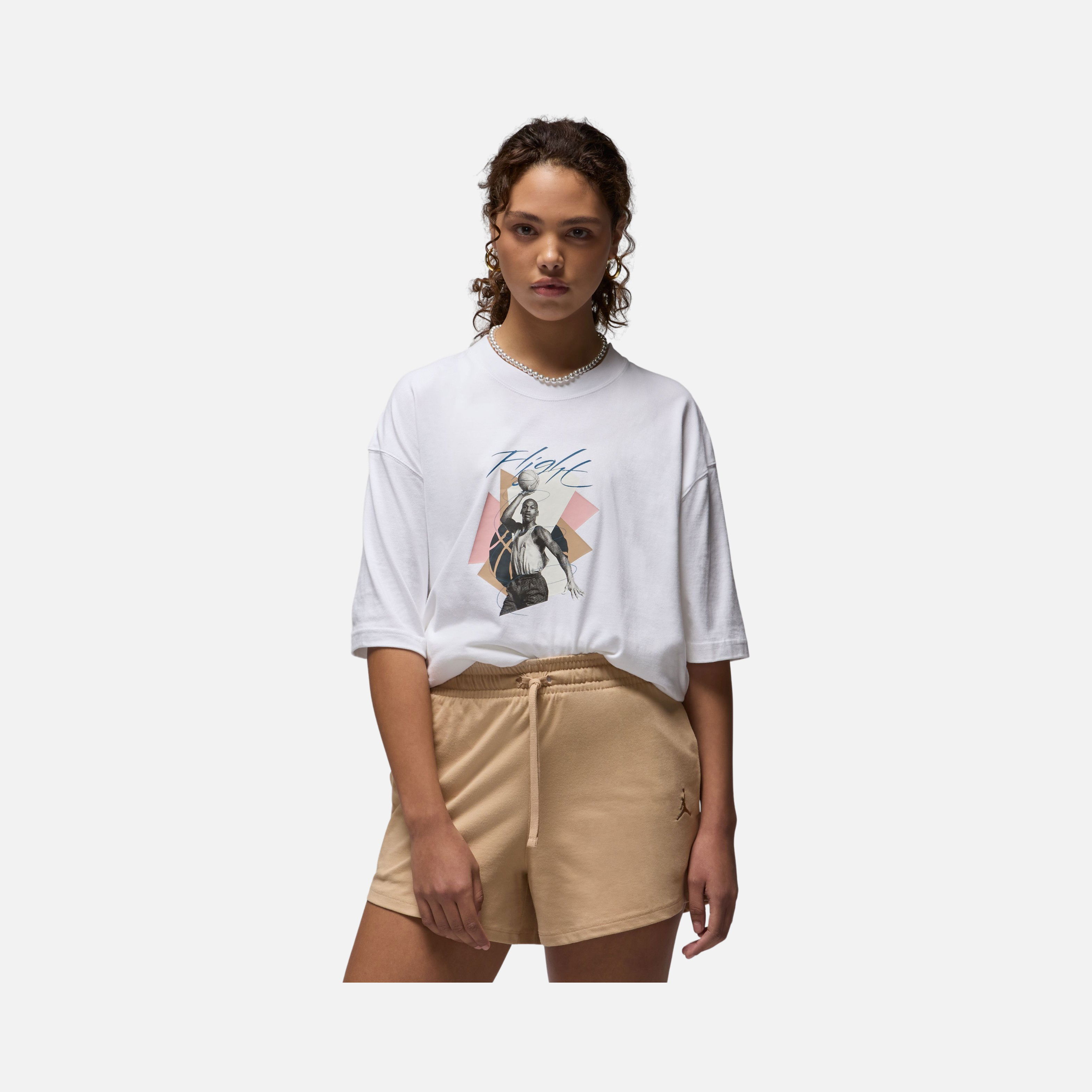 Nike Jordan Essentials Os 2 Graphic Oversized Short-Sleeve Kadın Tişört