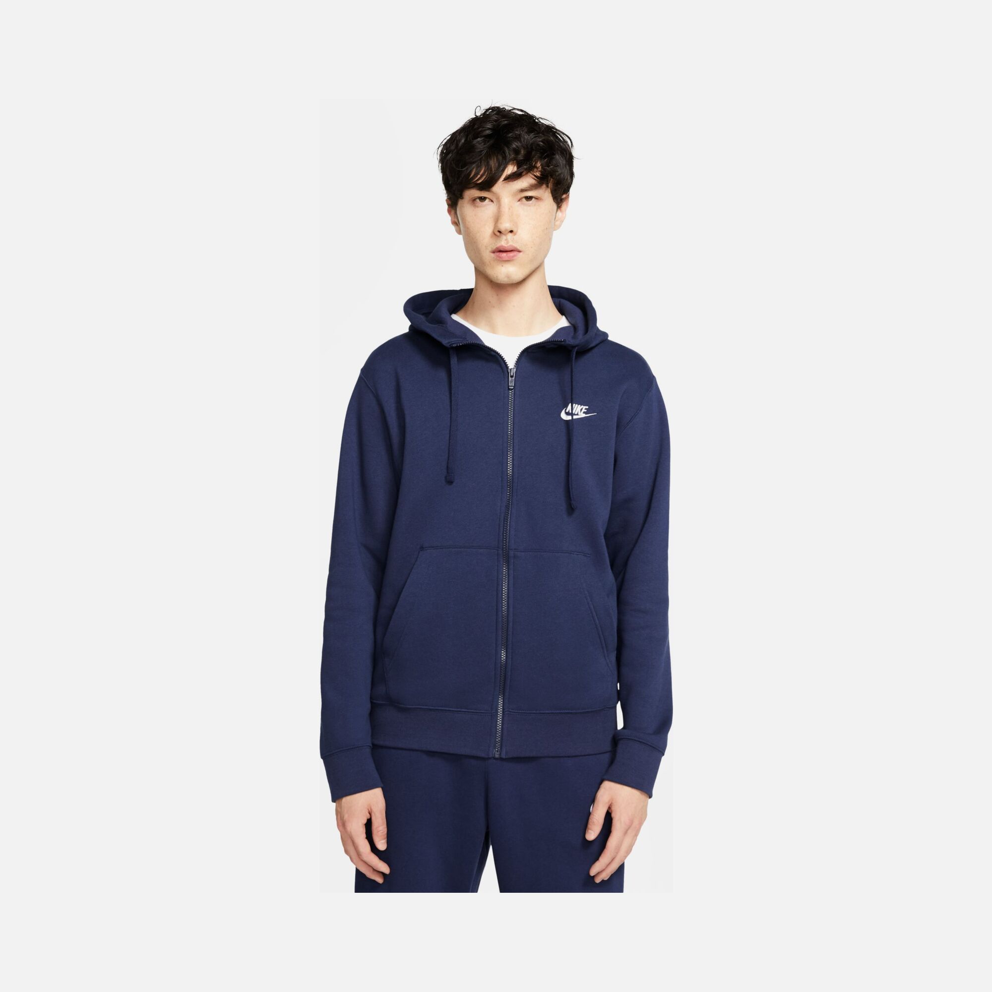 Nike Sportswear Club Fleece Full-Zip Hoodie Erkek Sweatshirt