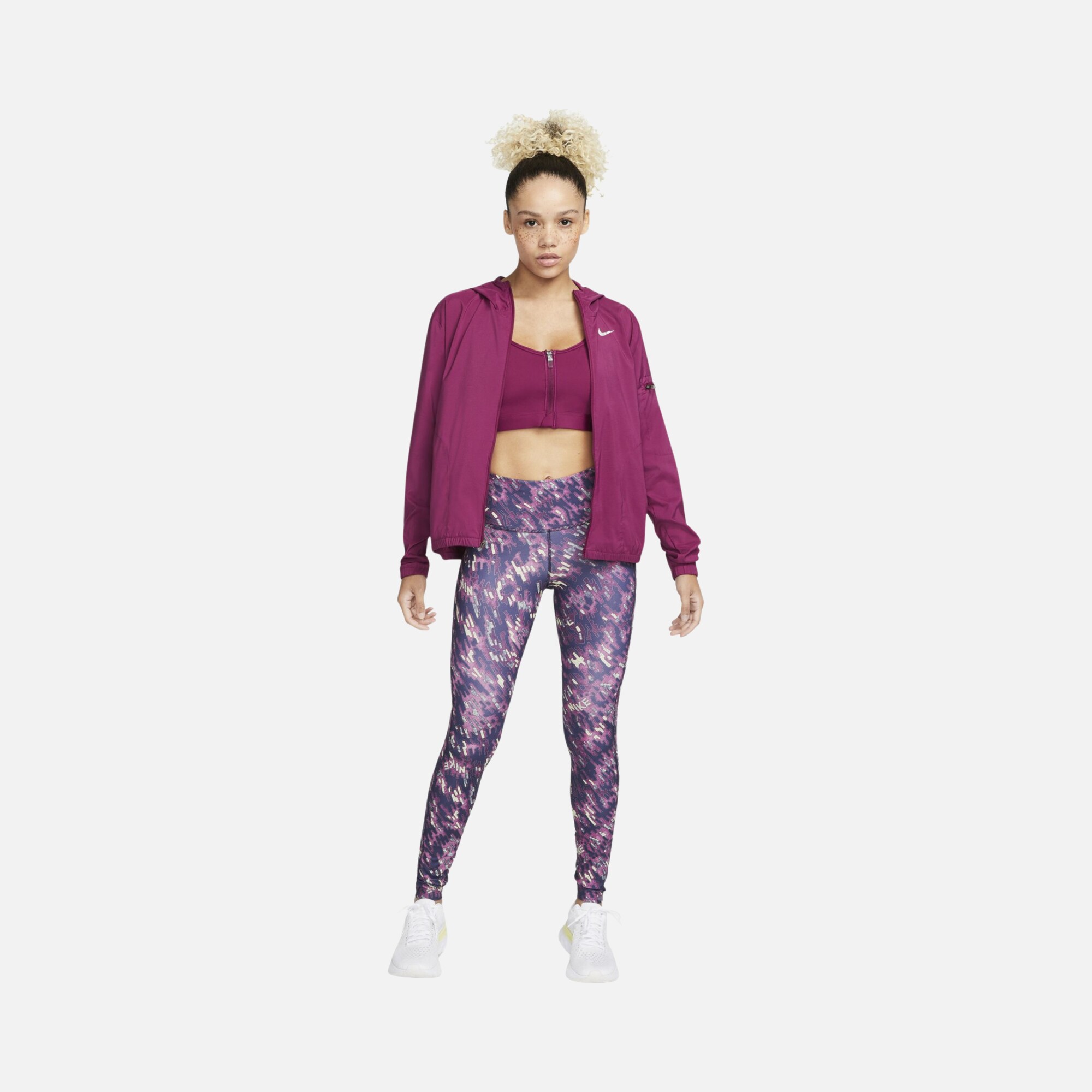 Nike Dri-Fit Epic Fast Mid-Rise Printed Running Kadın Tayt