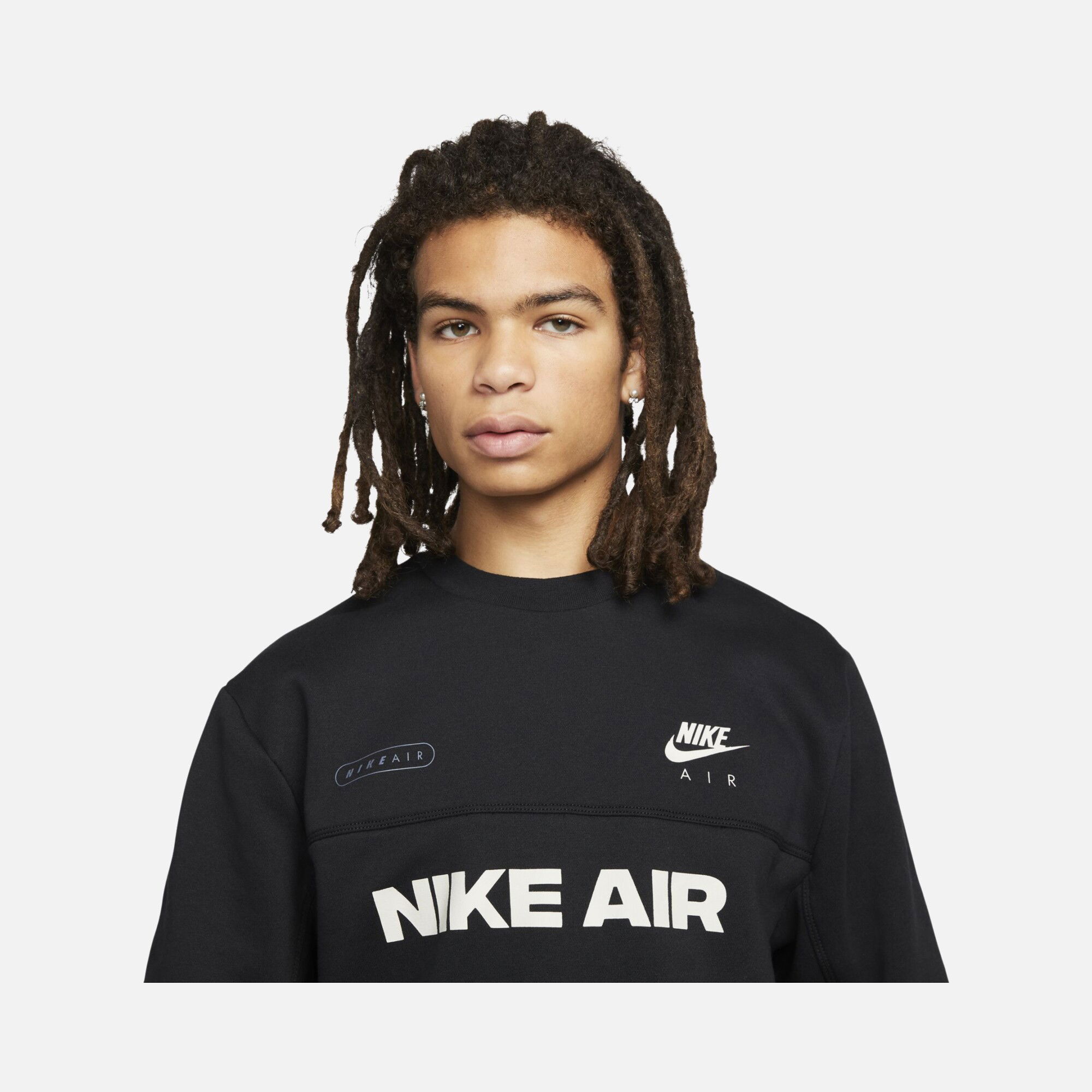 Nike Sportswear Air Brushed-Back Fleece Erkek Sweatshirt