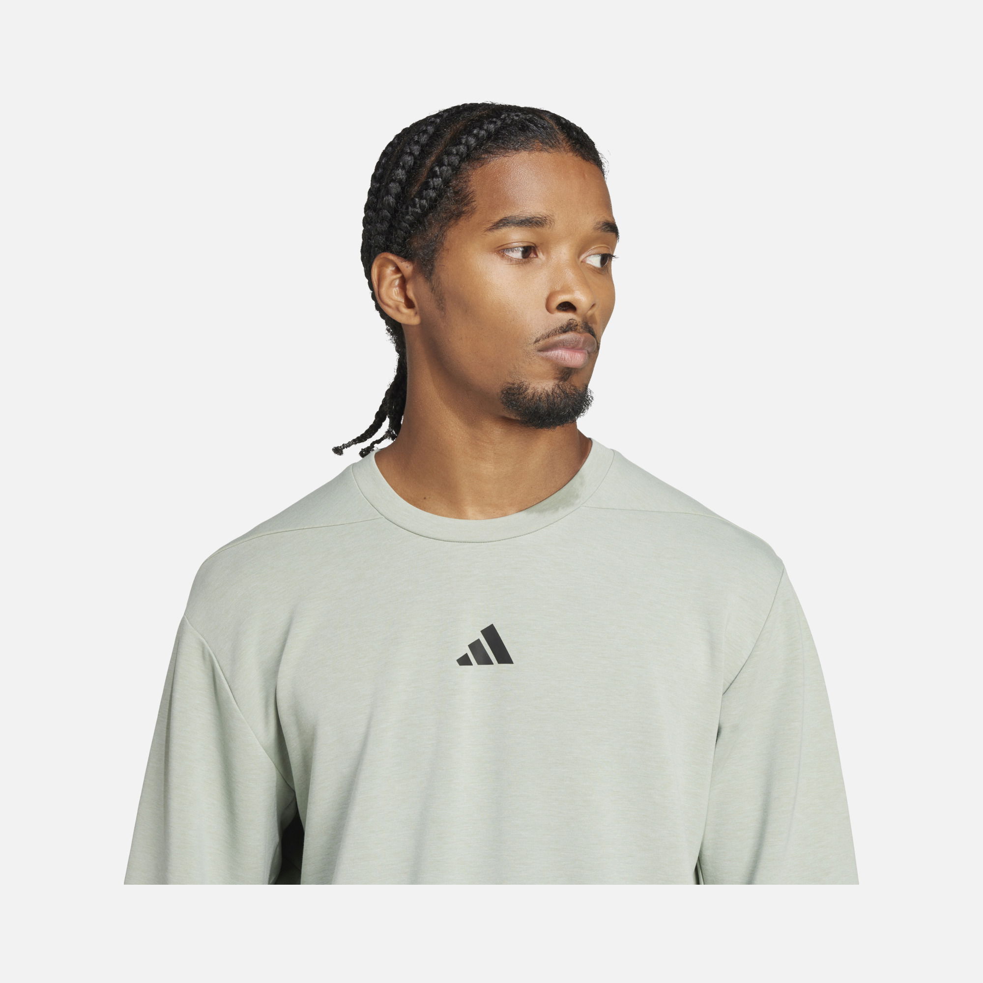 adidas AEROREADY Designed for Gym & Training Crew Erkek Sweatshirt