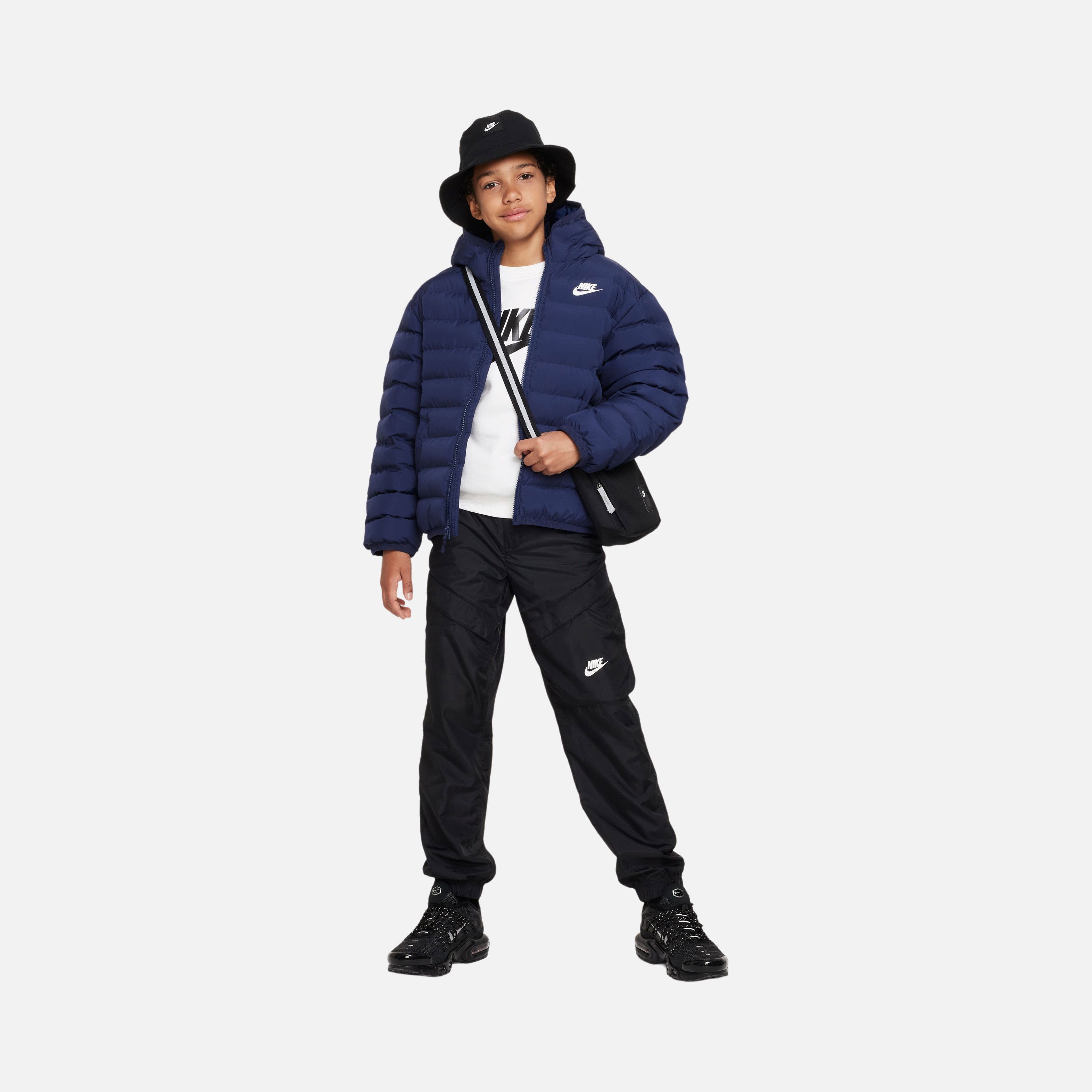 Nike Sportswear Heavyweight Synthetic-Fill EasyOn Therma-Fit Repel Loose Full-Zip Hoodie Çocuk Mont