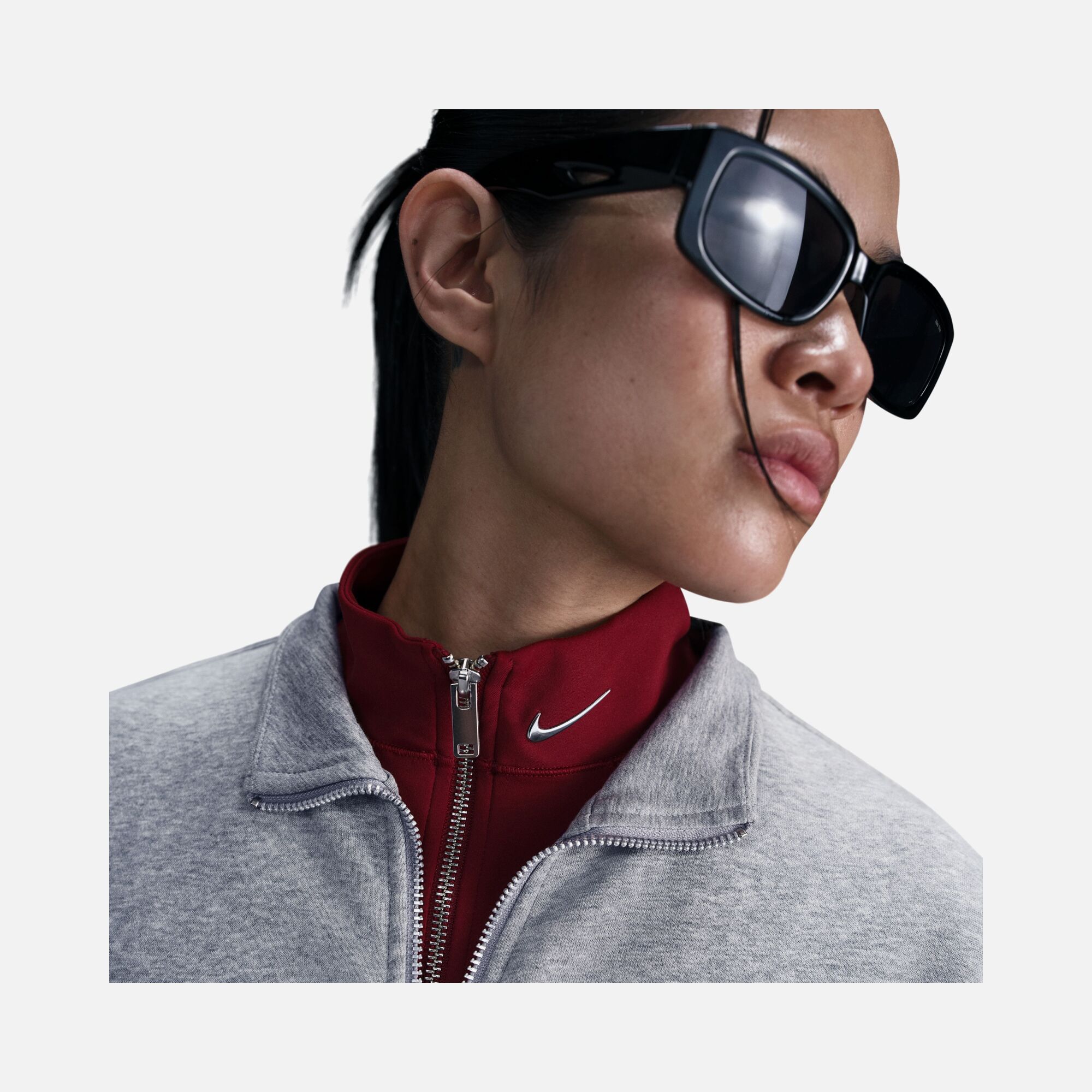 Nike Sportswear Gel Fleece  1/4-Zip Loose Cut Kadın Sweatshirt