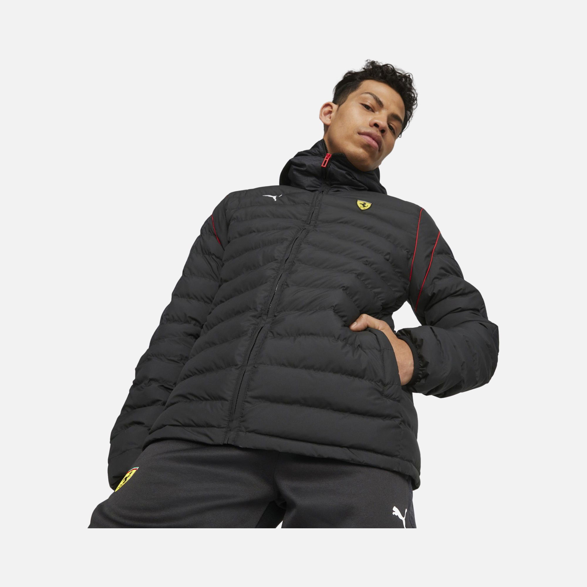 Puma Ferrari Race Mt7 Ecolite Full-Zip Hoodie Erkek Ceket