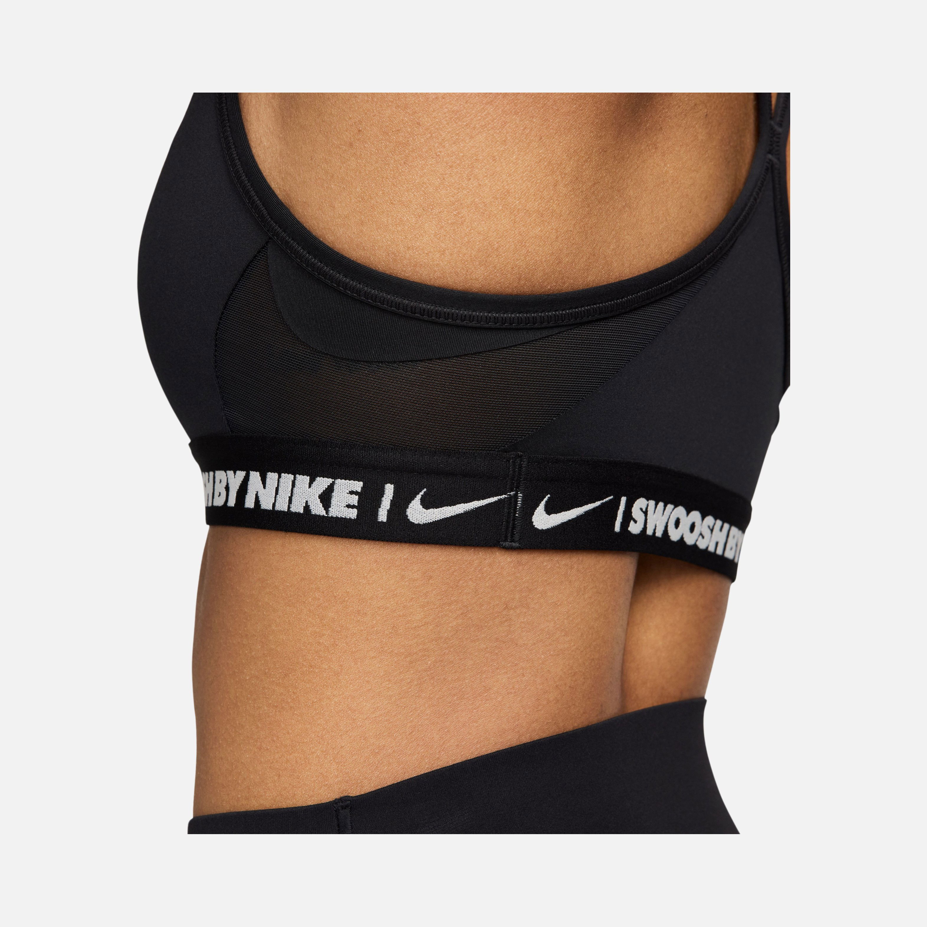 Nike Dri-Fit Indy ''Transparent Swoosh Detail'' Lightly Supported Padded Training Kadın Bra
