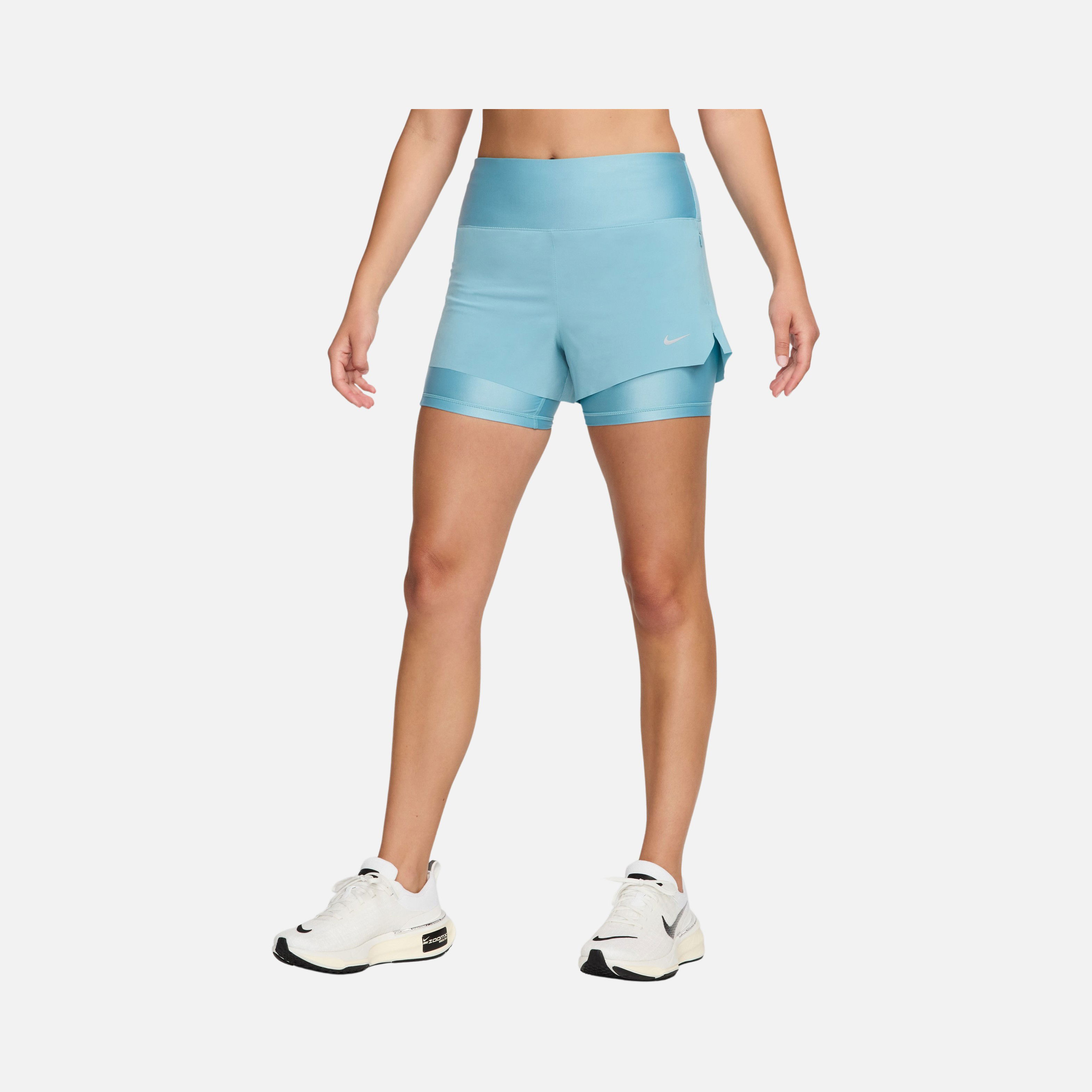 Nike Dri-Fit Swift Mid-Rise 8cm (approx.) 2-in-1 Running Kadın Şort