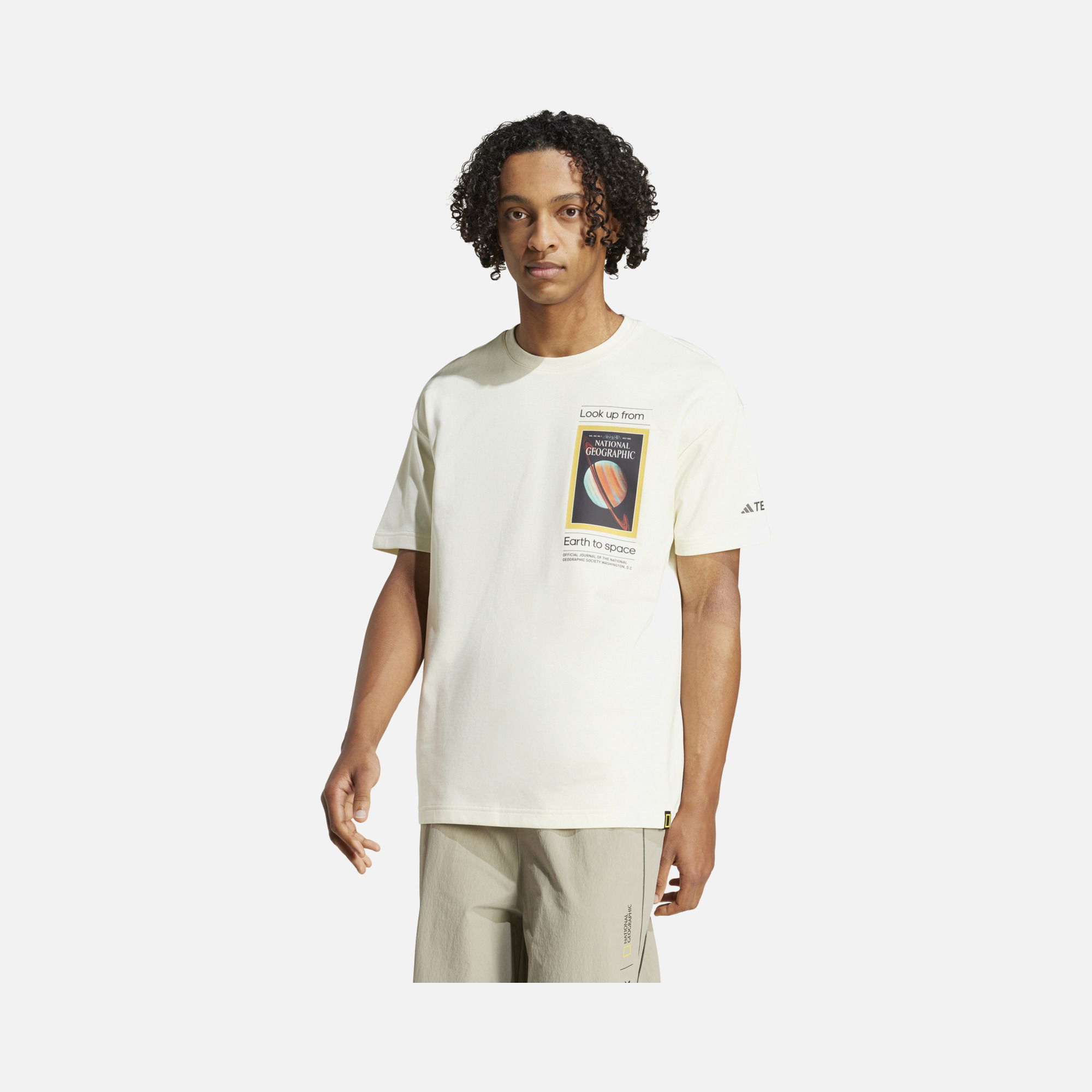 adidas Terrex Look Up From Earth ''National Geographic'' Hiking Short-Sleeve Erkek Tişört