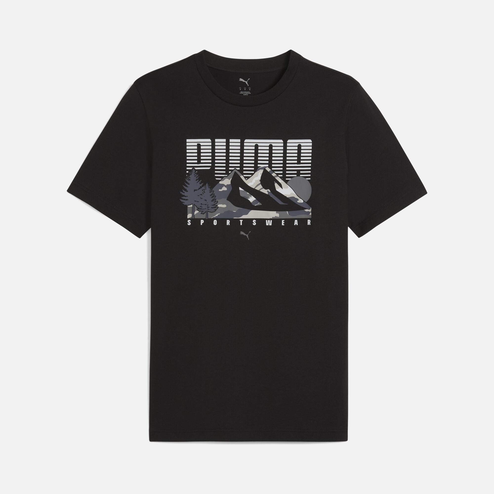 Puma Sportswear Graphics Mountain Regular-Fit Short-Sleeve Erkek Tişört