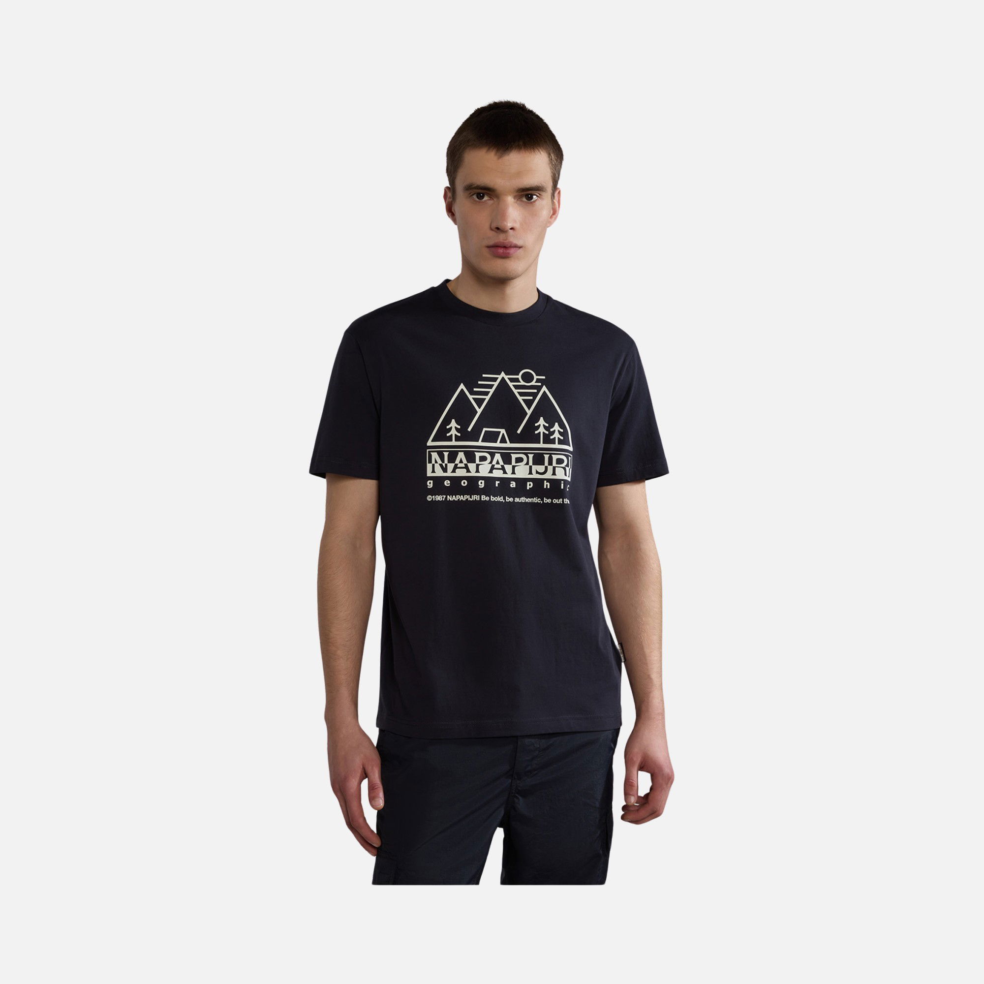 Napapijri Sportswear Faber Graphic Short-Sleeve Erkek Tişört