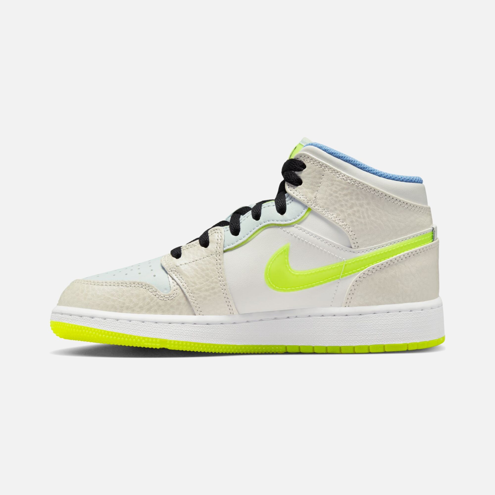 Nike Air Jordan 1 Mid SE "Warped Swoosh" (GS) Spor Ayakkabı
