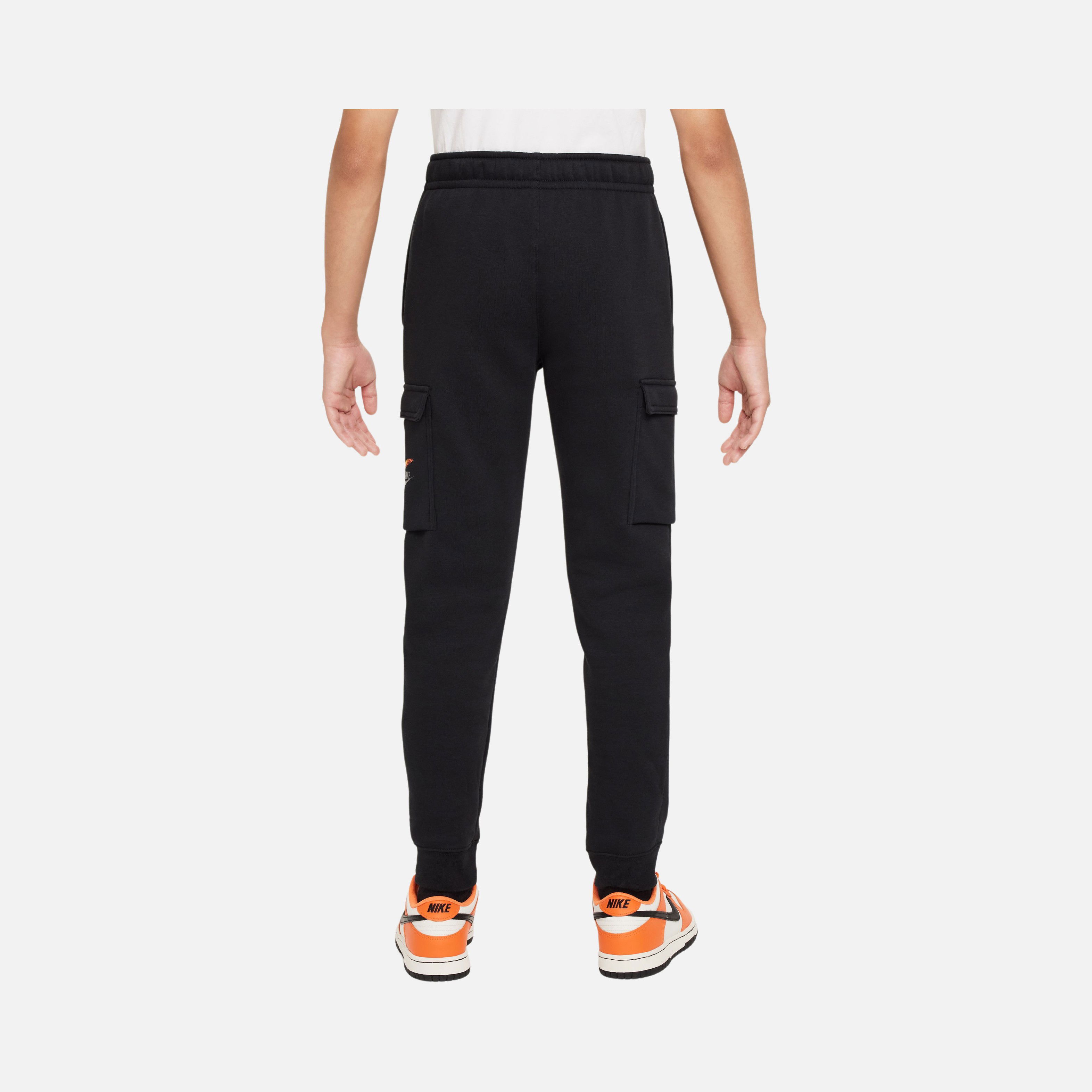 Nike Sportswear Fleece Cargo ''Multi Spray Paint Swoosh Logo'' (Boys') Çocuk Eşofman Altı