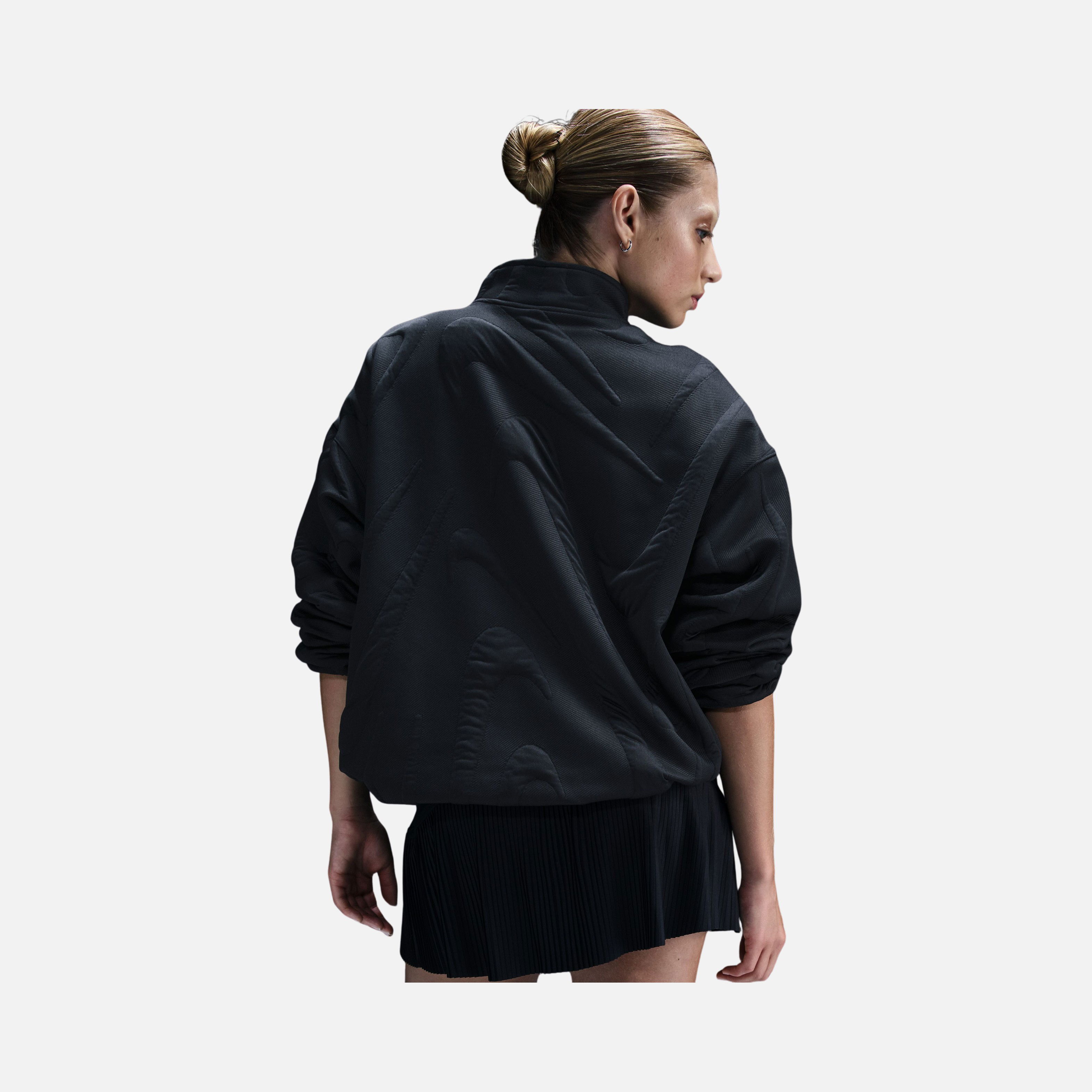 Nike Sportswear Collection Oversized Cosy 1/4-Zip Logo Jersey Lined Kadın Sweatshirt