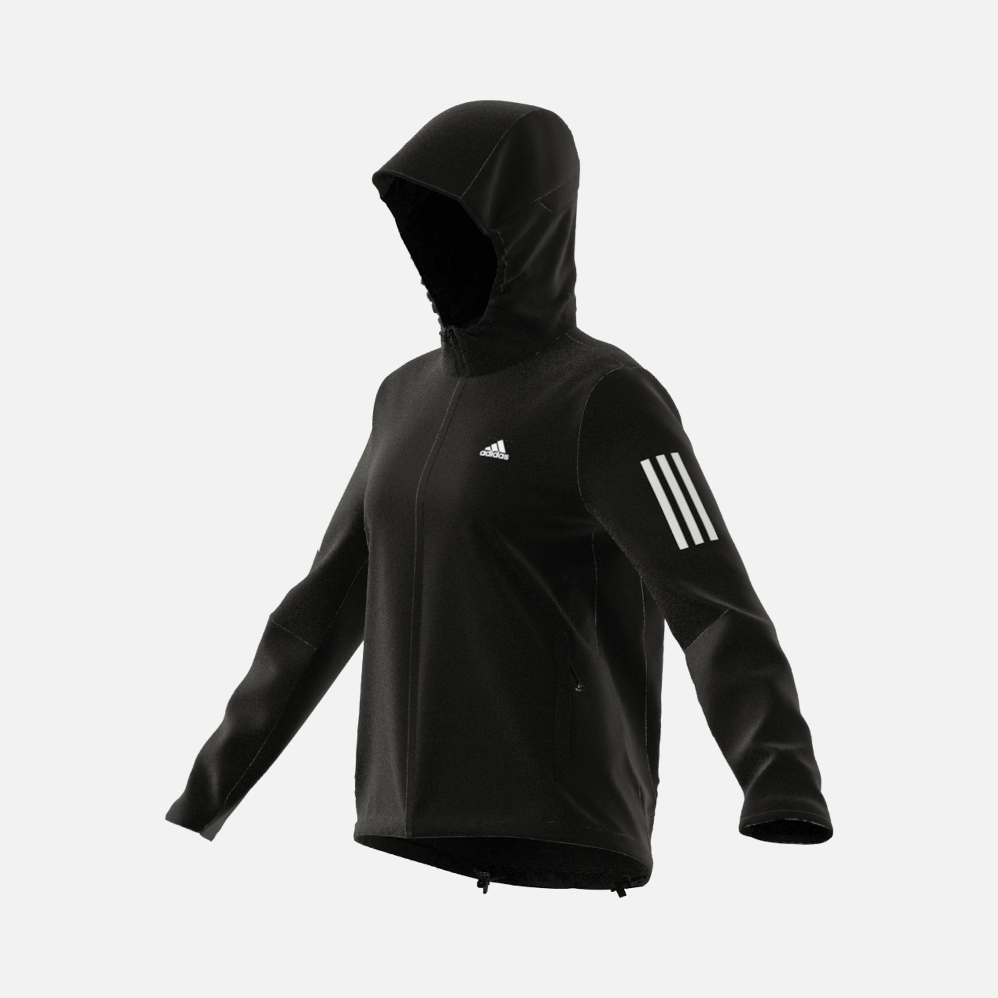 adidas Own the Run 3-Stripes Hooded Running Windbreaker Kadın Ceket