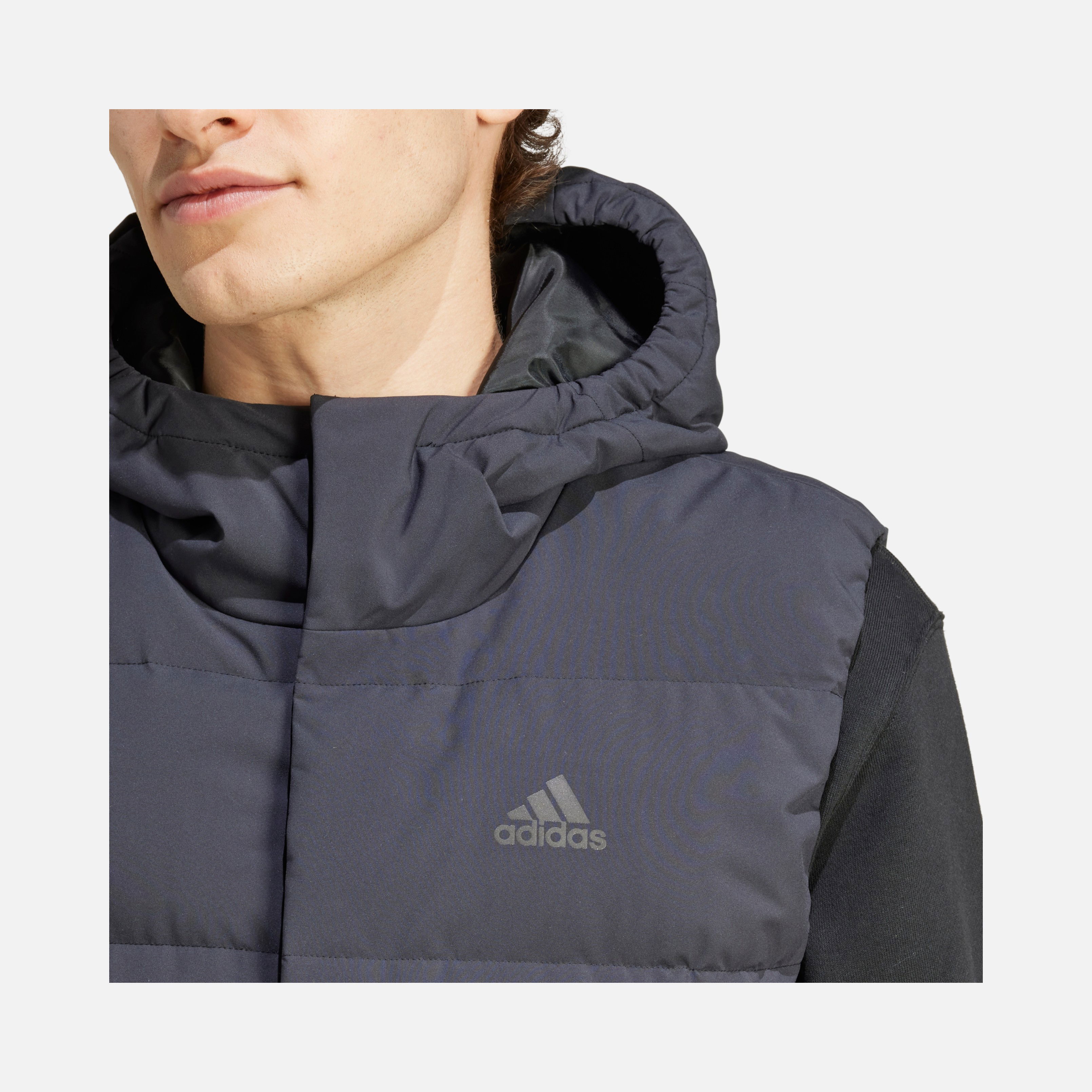 adidas Sportswear Helionic Down Full-Zip Hoodie Erkek Yelek