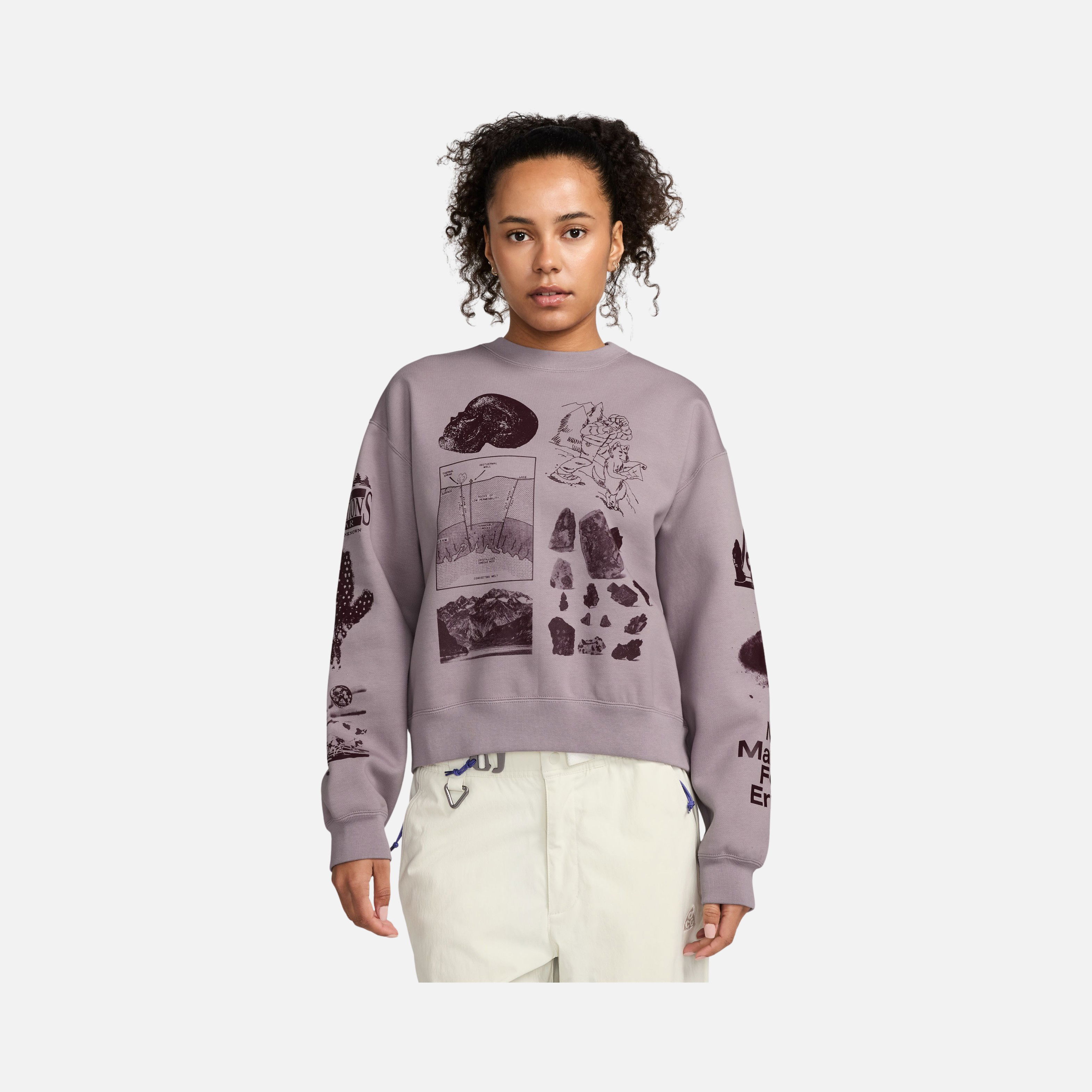 Nike Sportswear ACG "Tuff Fleece" Therma-Fit Repel Crew Kadın Sweatshirt