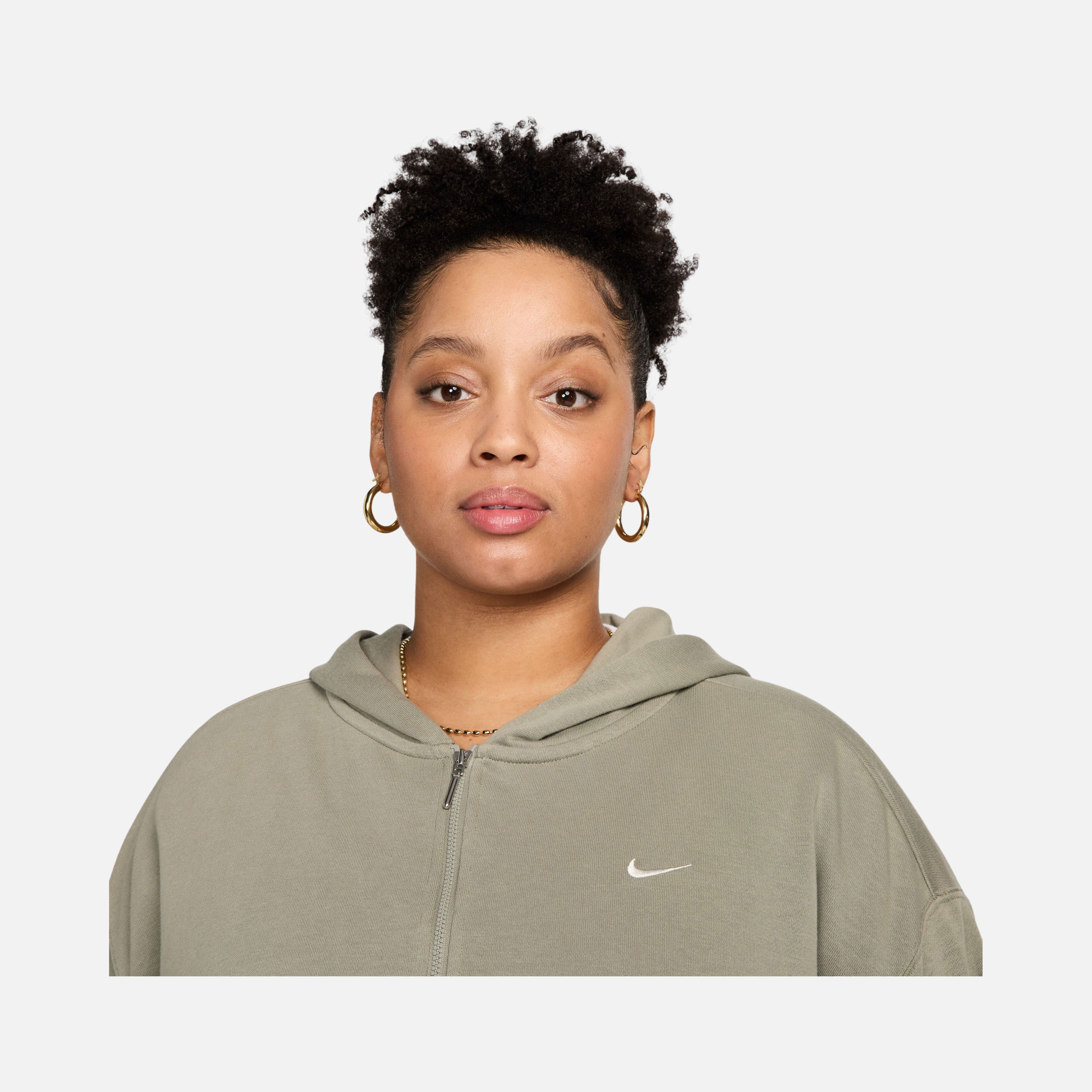 Nike Sportswear Chill Terry Loose French Terry Full-Zip Hoodie (Plus Size) Kadın Sweatshirt