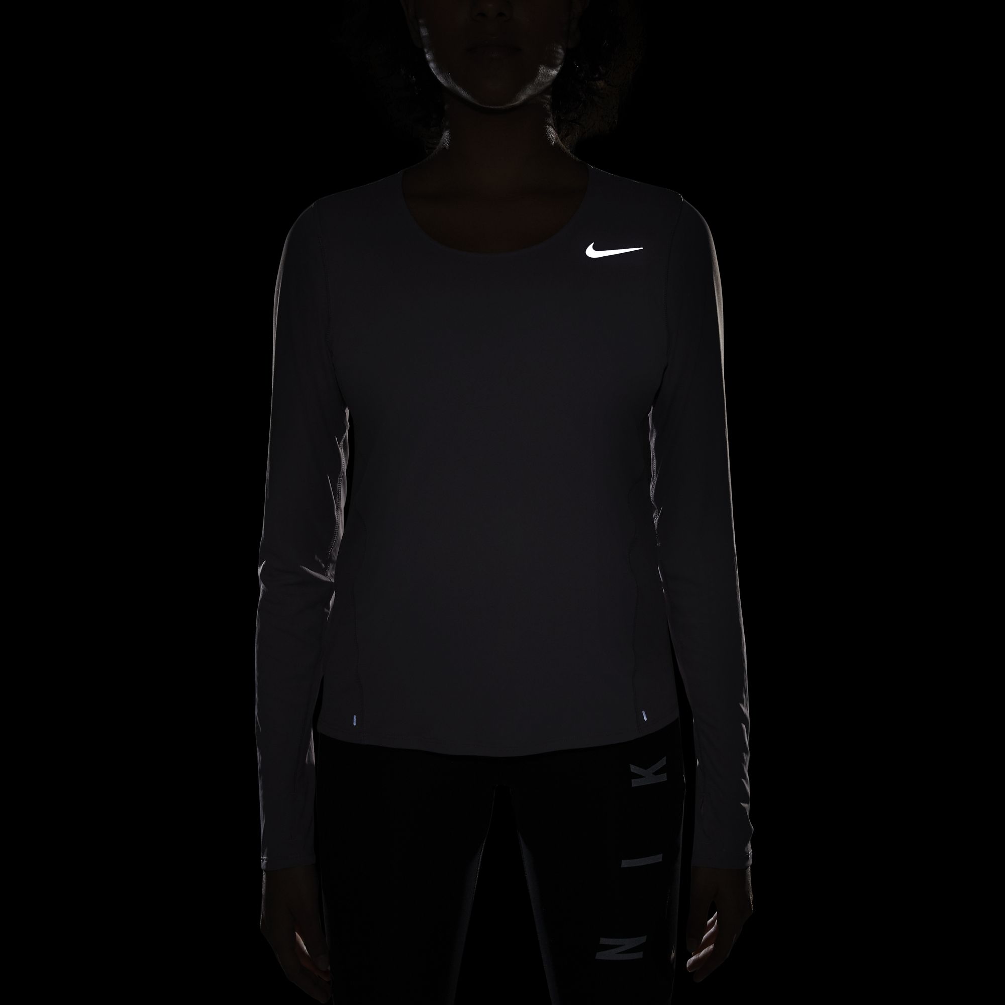 Nike City Sleek Long-Sleeve Running Top Kadın Tişört