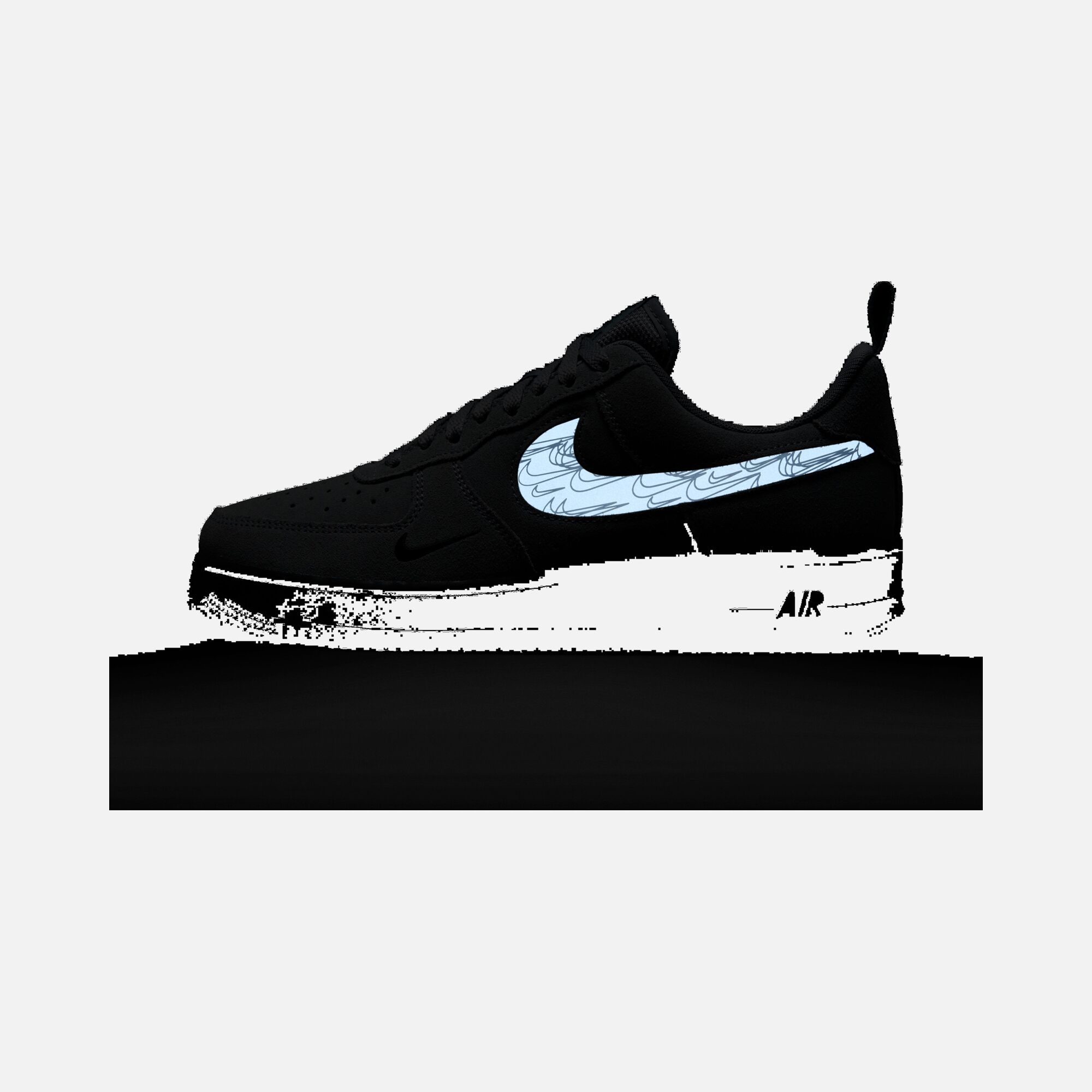 Nike Air Force 1 '07 LV8 ''Reflective Multi Swoosh'' Erkek Spor Ayakkabı