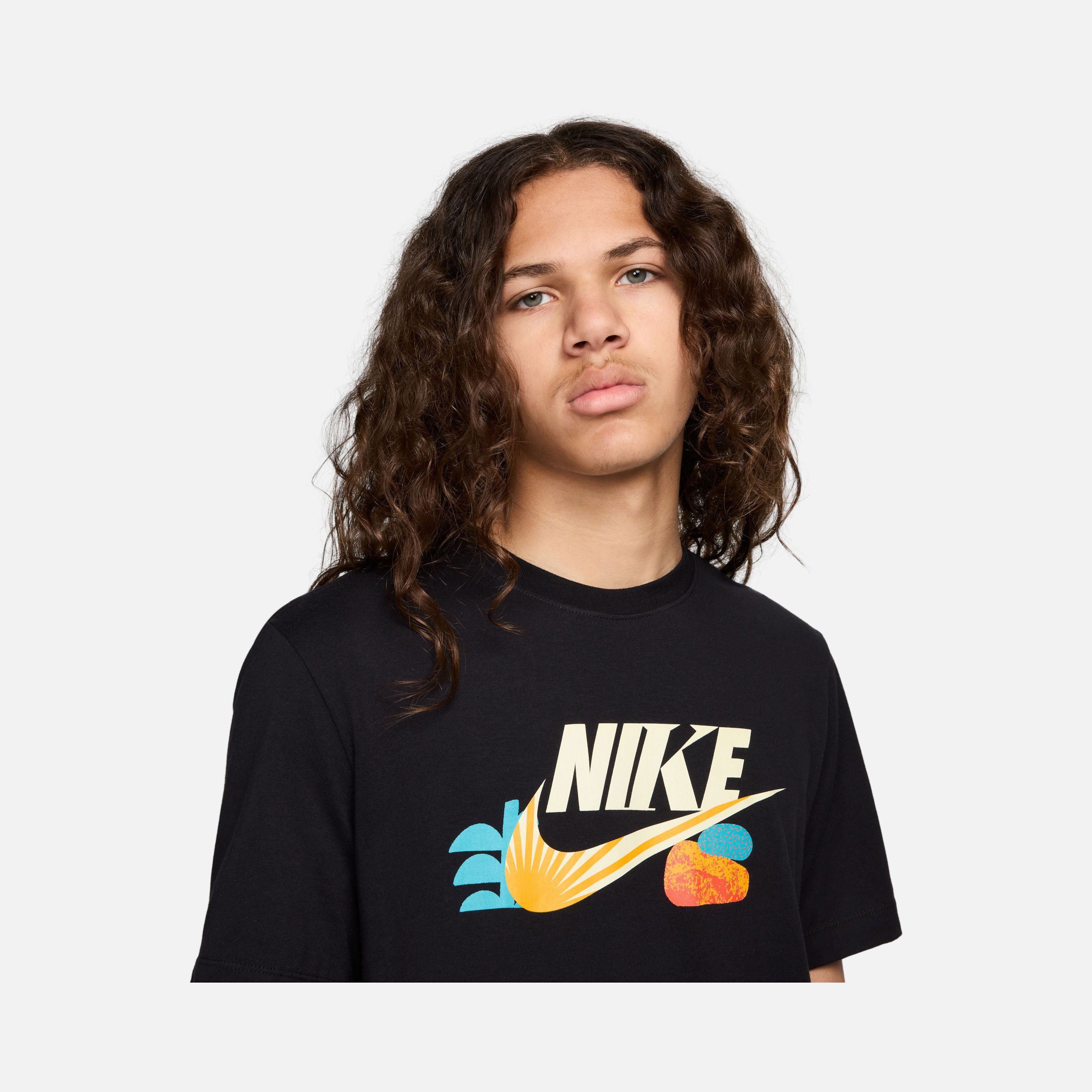 Nike Sportswear LBR Open 2 Short-Sleeve Erkek Tişört