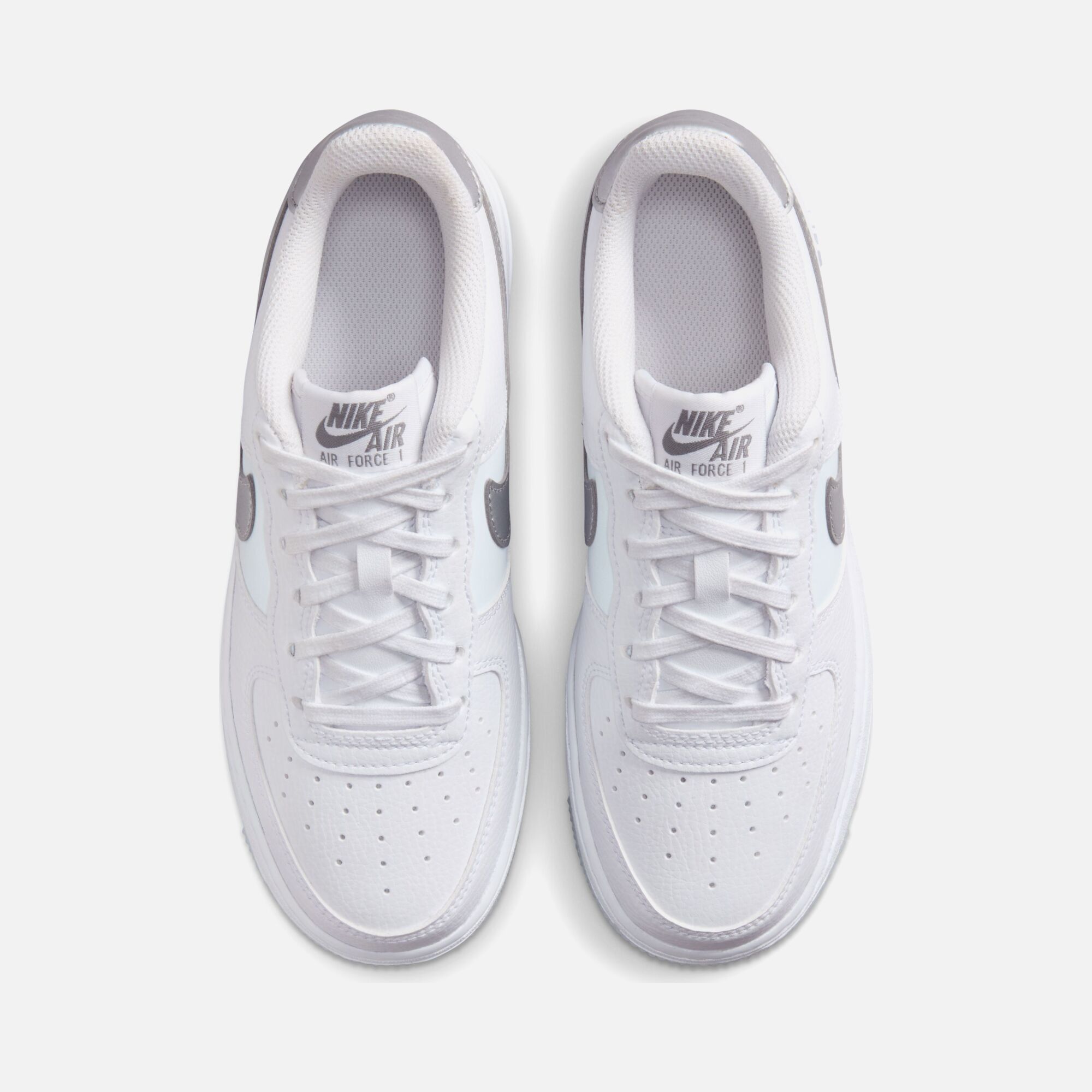 Nike Air Force 1 ''Metallic Silver Swoosh'' (GS) Spor Ayakkabı