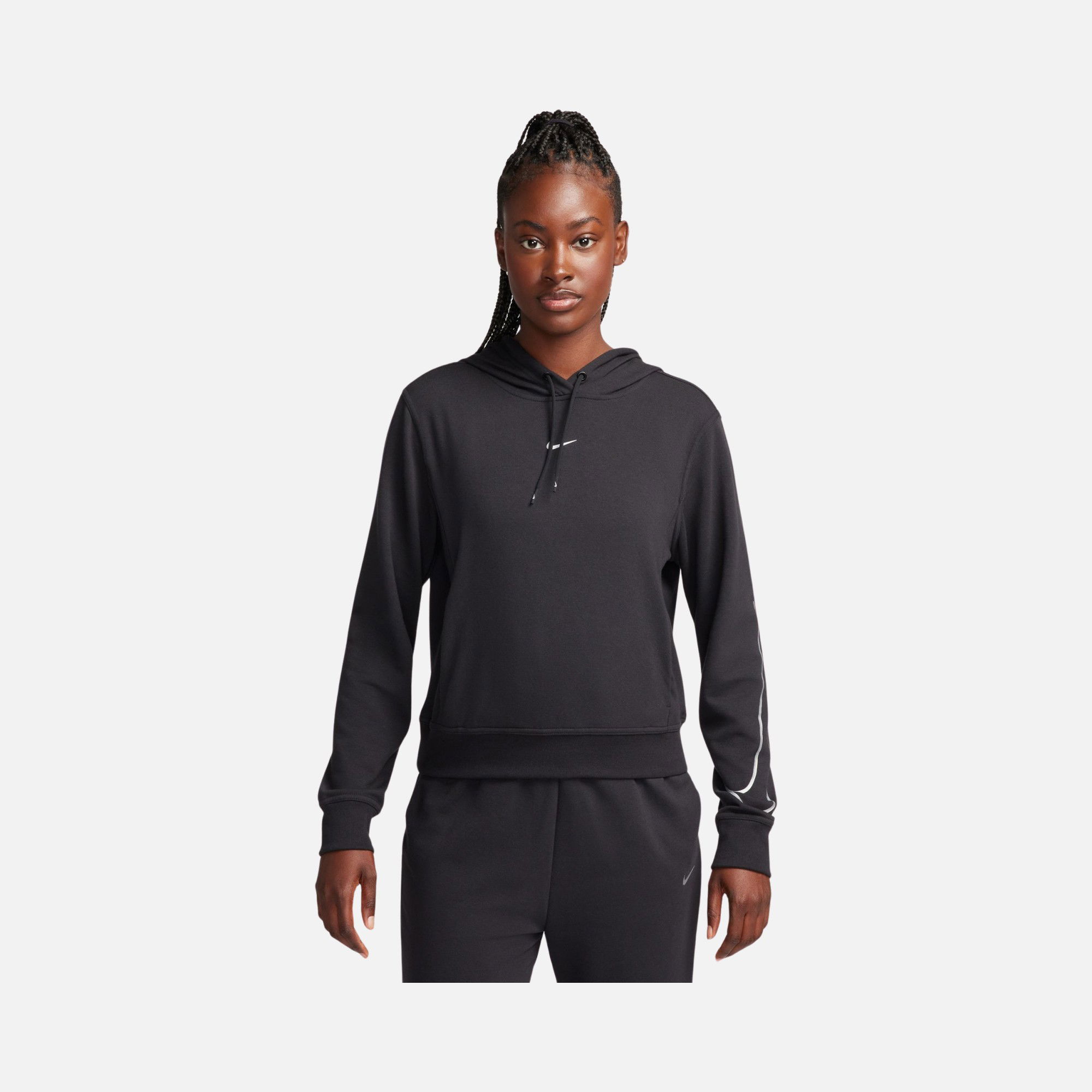 Nike Dri-Fit One French Terry Graphic  Training Hoodie Kadın Sweatshirt