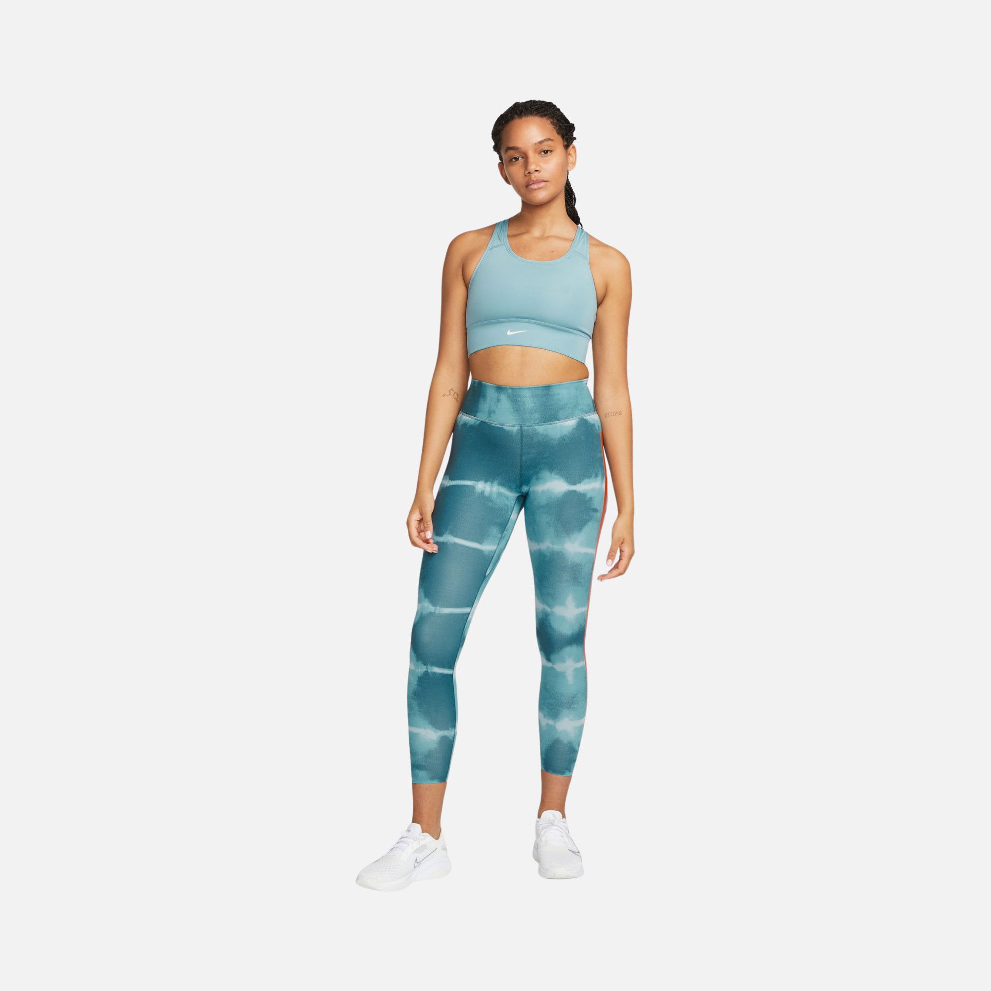 Nike One Luxe Mid-Rise Printed Training Kadın Tayt