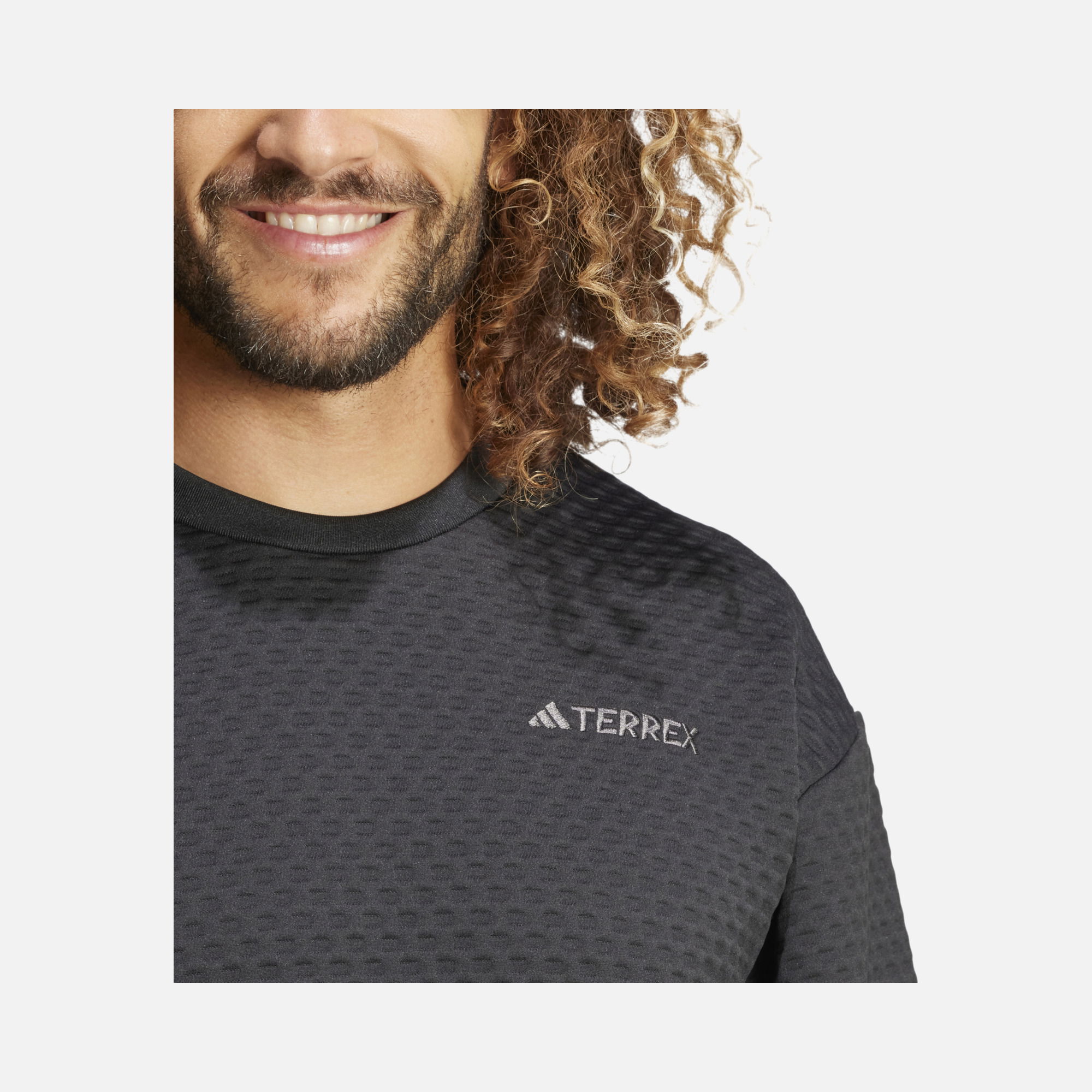 adidas Terrex Xploric Waffle Knit Crewneck Hiking Erkek Sweatshirt