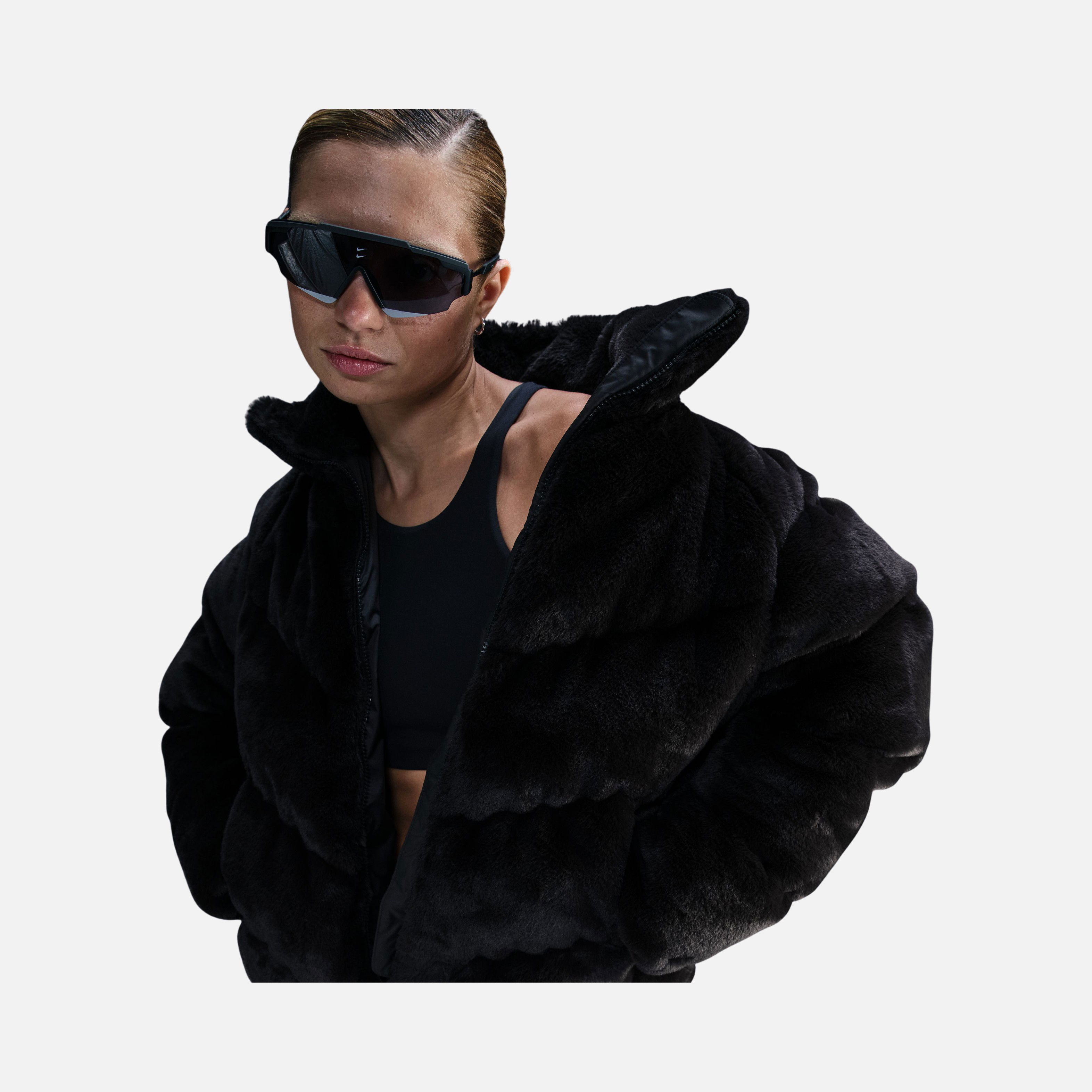 Nike Sportswear Windpuffer Therma-Fit Loose Faux Fur Full-Zip Kadın Mont