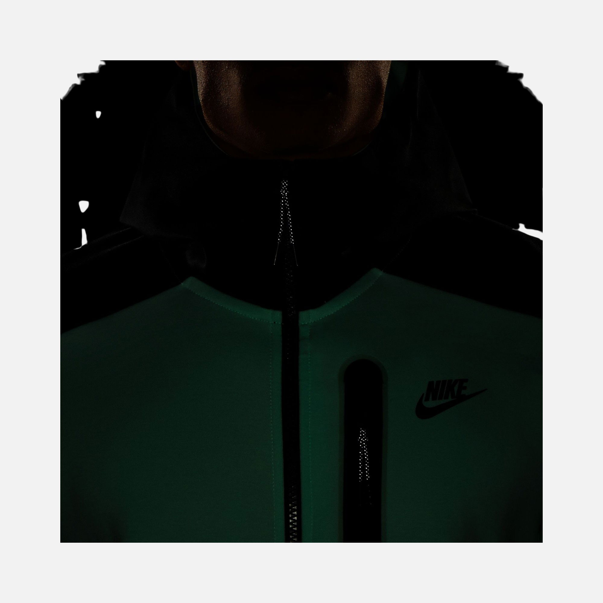 Nike Sportswear Tech Fleece ''Overlay Detail'' Full-Zip Hoodie Erkek Sweatshirt